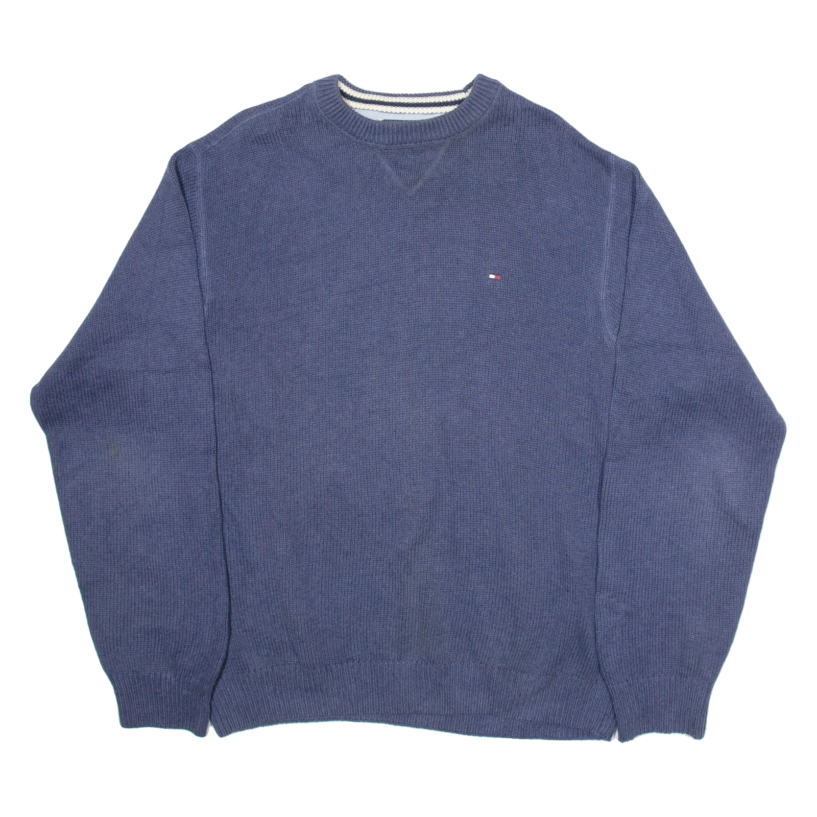 TOMMY HILFIGER Mens Jumper Blue Tight Knit M Refurbished - N/A refurbished available on Cerqular
