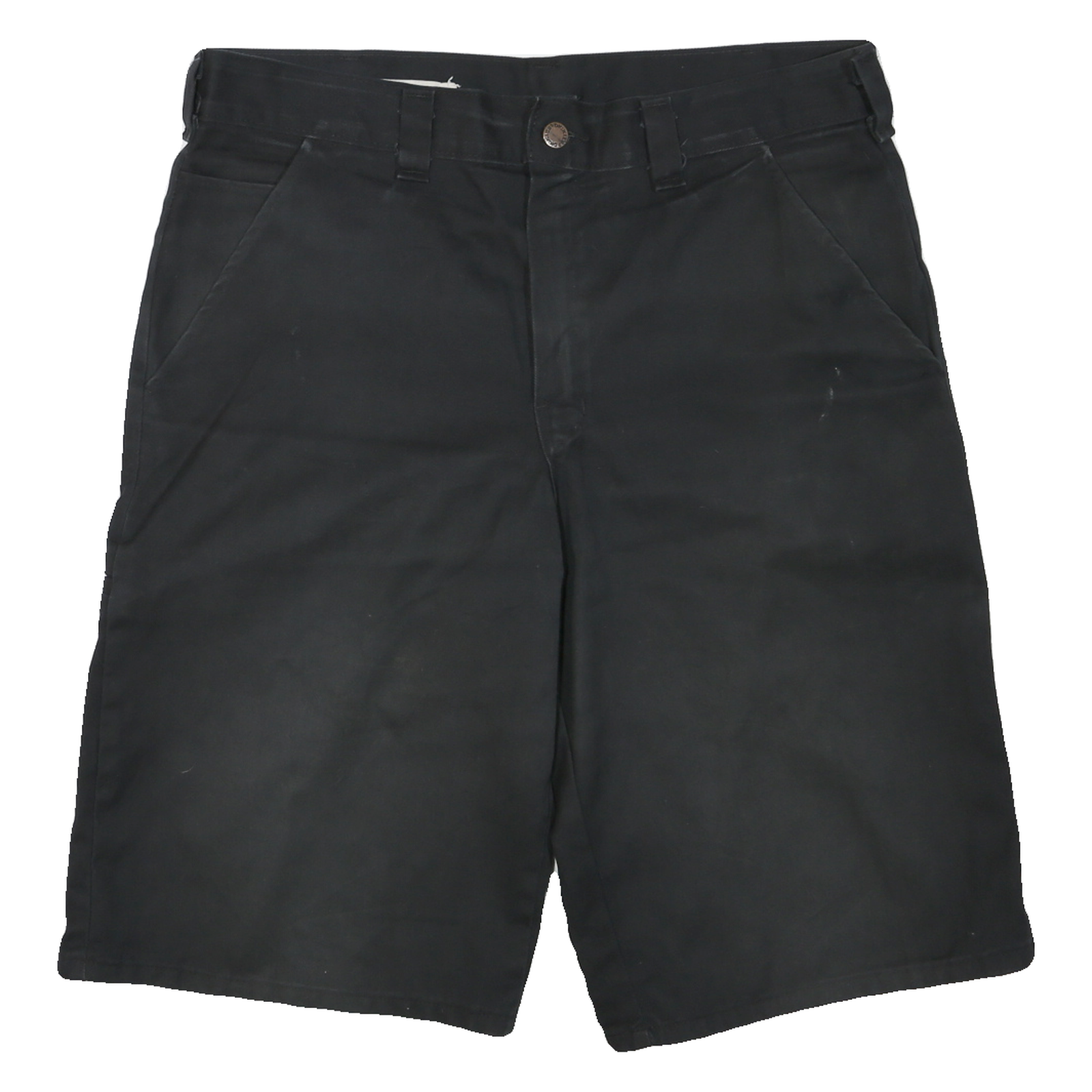DICKIES Mens Black Casual Shorts L W36 Workwear Polyester Blend Comfortable Refurbished - N/A refurbished available on Cerqular