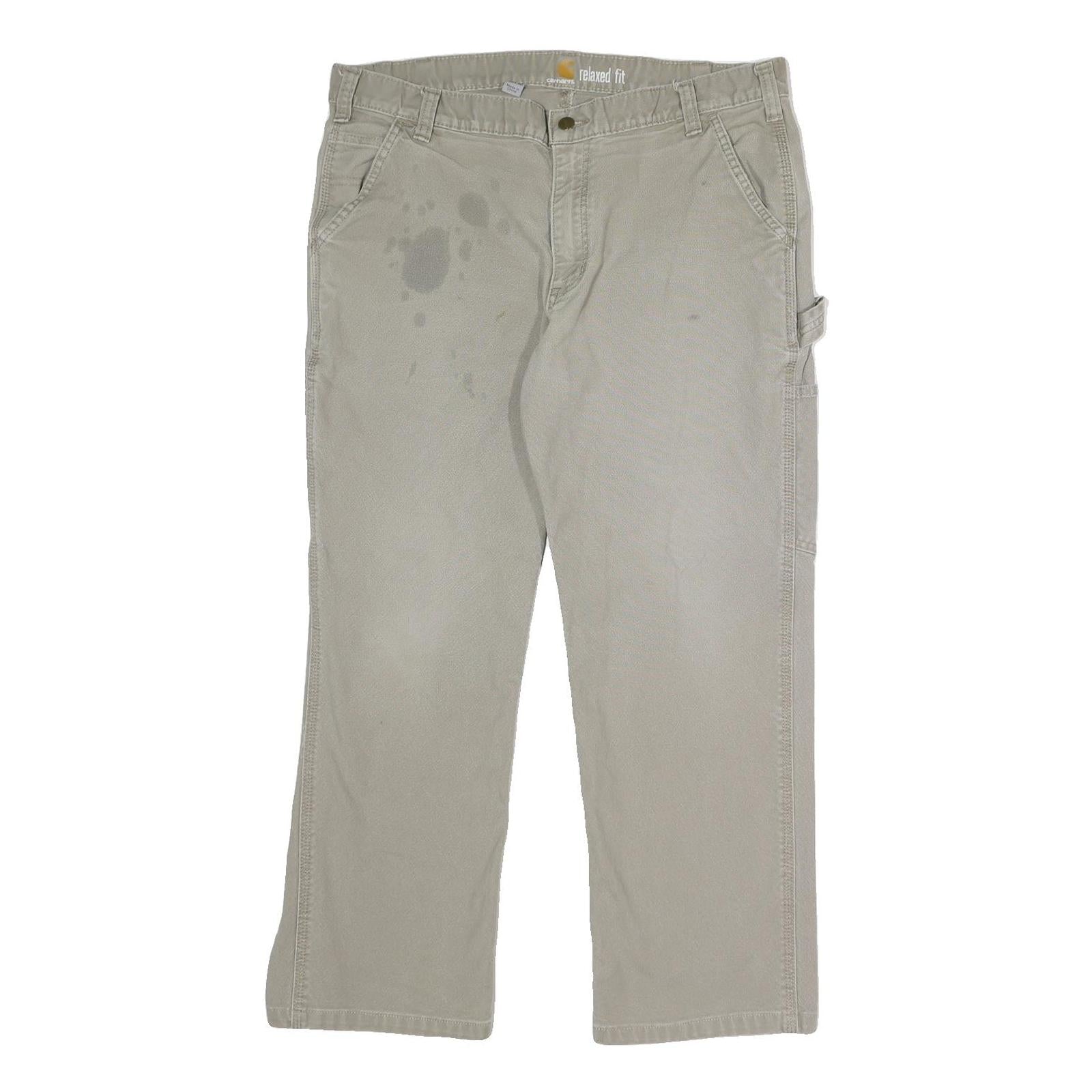 Buy CARHARTT Mens Relaxed Fit Beige Cotton Blend Trouser W38 L30 Workwear Zip Refurbished - $40.29 CARHARTT Mens Relaxed Fit Beige Cotton Blend Trouser W38 L30 Workwear Zip Refurbished - N/A refurbished available on Cerqular