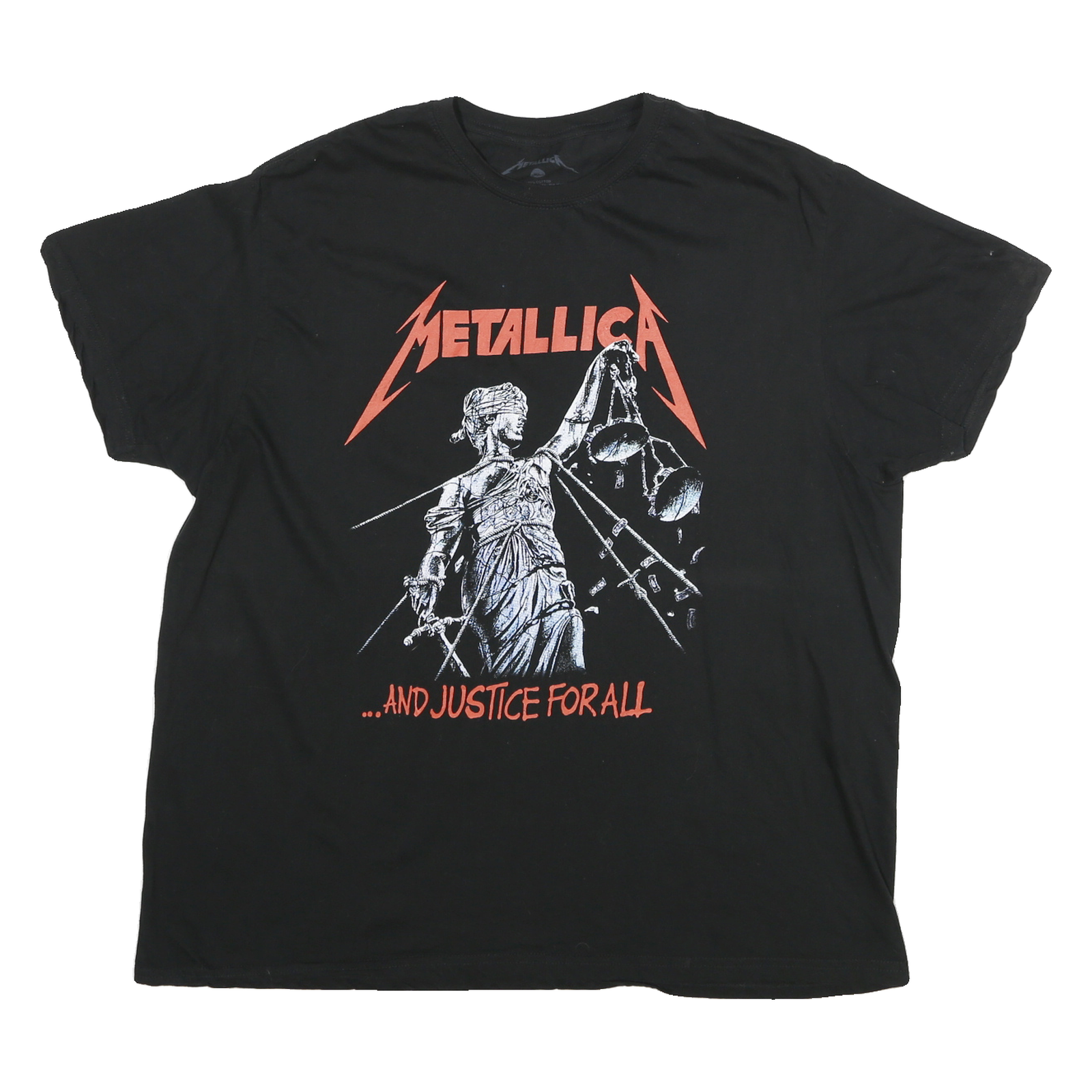 METALLICA Mens Black XL Graphic T-Shirt Short Sleeve Crew Neck Band Cotton Blend Refurbished - N/A refurbished available on Cerqular