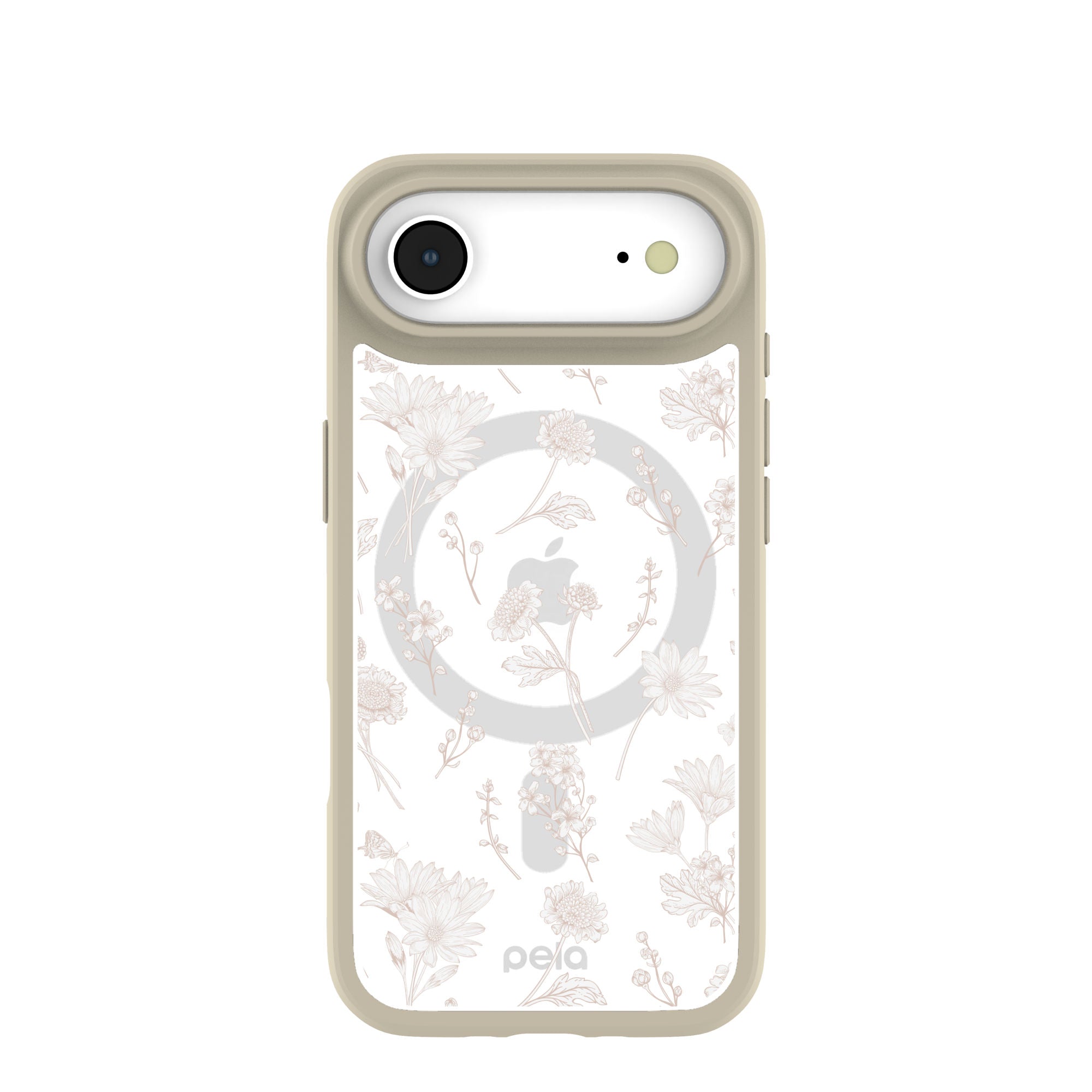 Clear Vanilla Flora iPhone Air Case With London Fog Ridge (MagSafe included) Refurbished - Pela Case refurbished available on Cerqular
