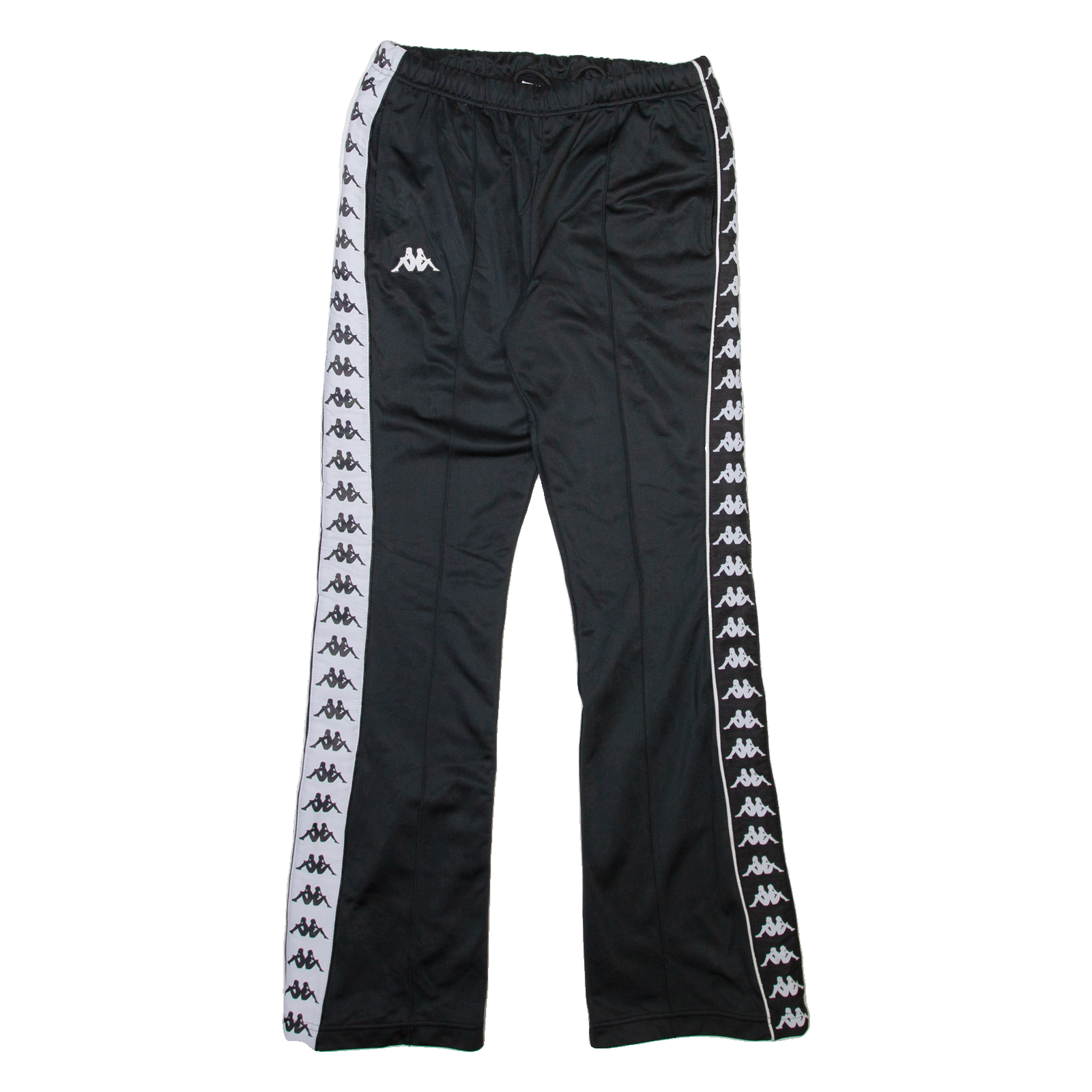 KAPPA Womens Track Pants Black Wide-Leg XS W26 L31 Refurbished - N/A refurbished available on Cerqular