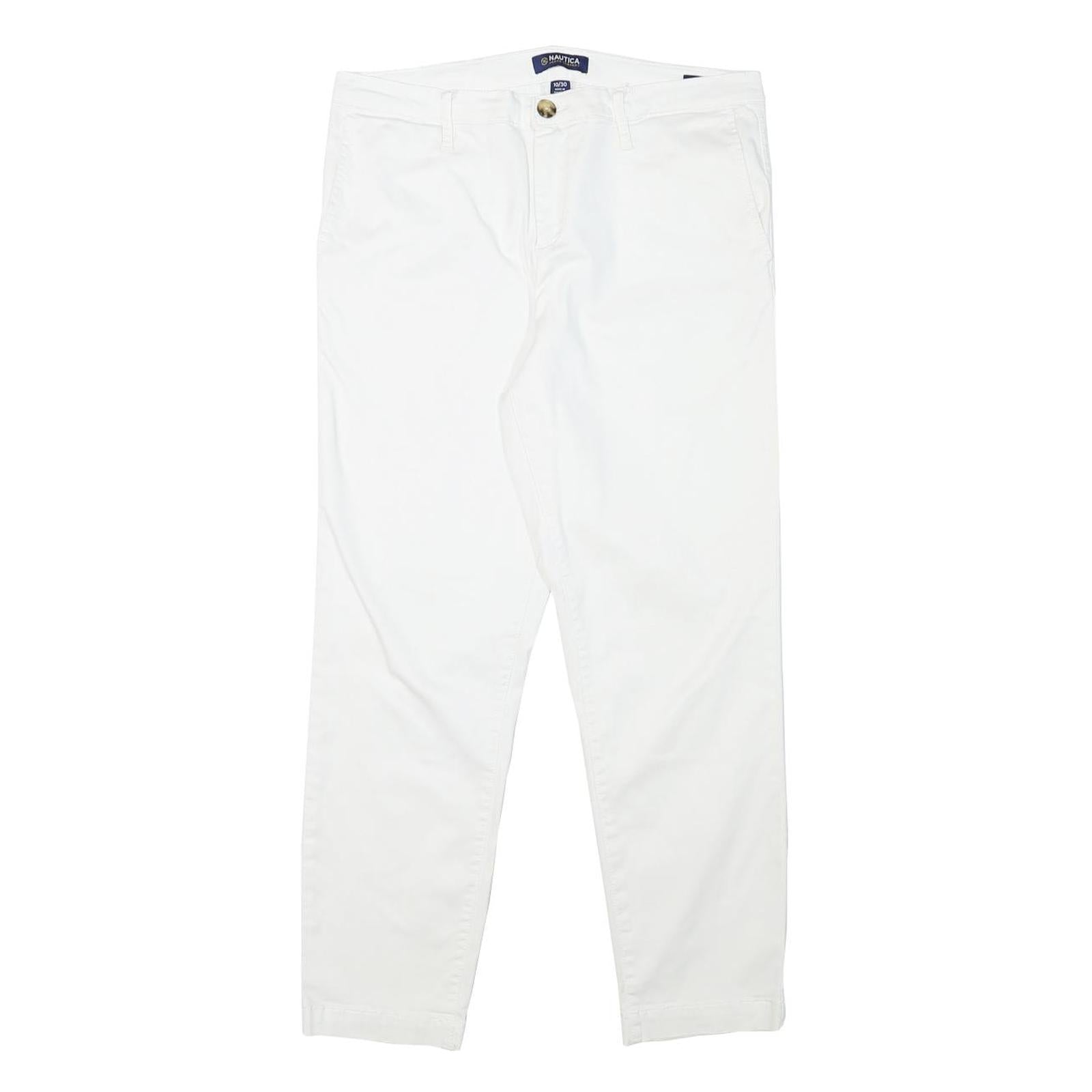 Buy NAUTICA Womens White Slim Slim Fit Cotton Blend Trousers W32 L26 Casual Zip Refurbished - $33.79 NAUTICA Womens White Slim Slim Fit Cotton Blend Trousers W32 L26 Casual Zip Refurbished - N/A refurbished available on Cerqular