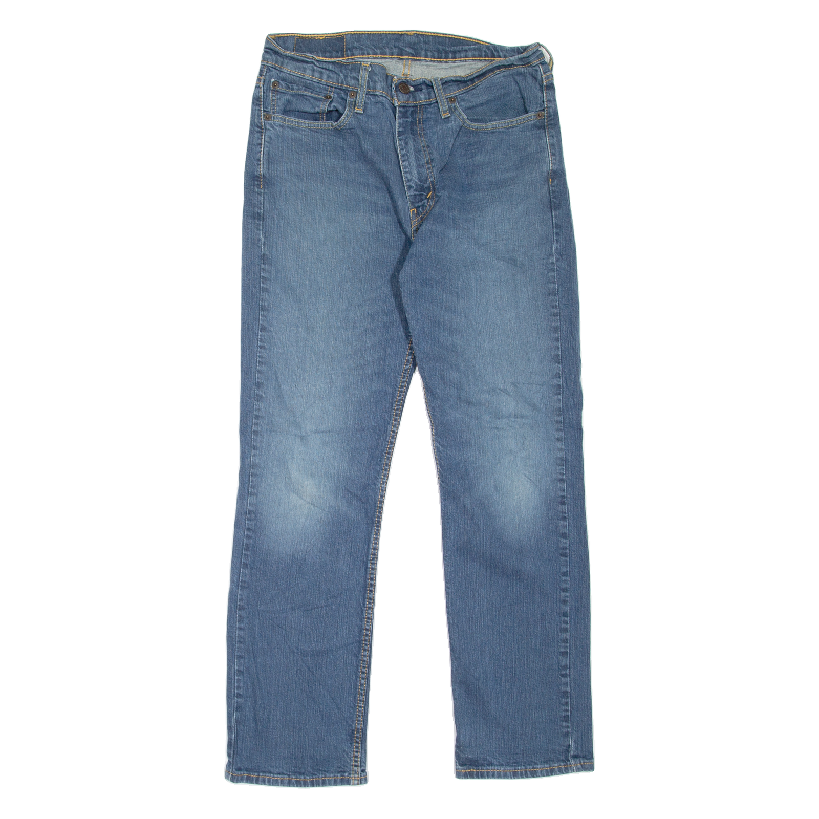 LEVI'S 514 Jeans Mens Blue Slim Straight Stone Wash W30 L30 Refurbished - N/A refurbished available on Cerqular