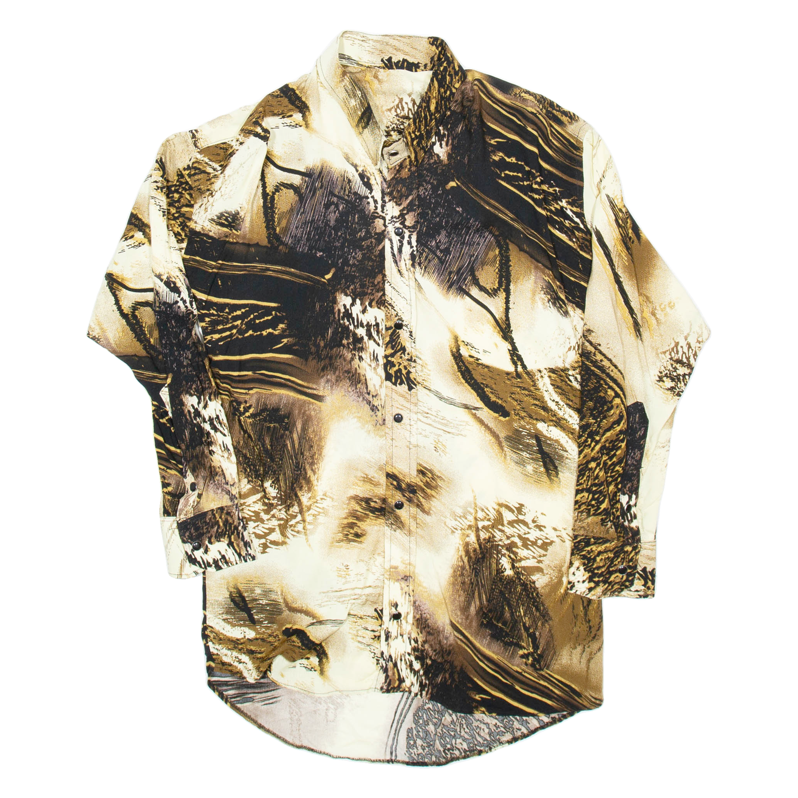 Womens Shirt Black Animal Print Long Sleeve M Refurbished - N/A refurbished available on Cerqular