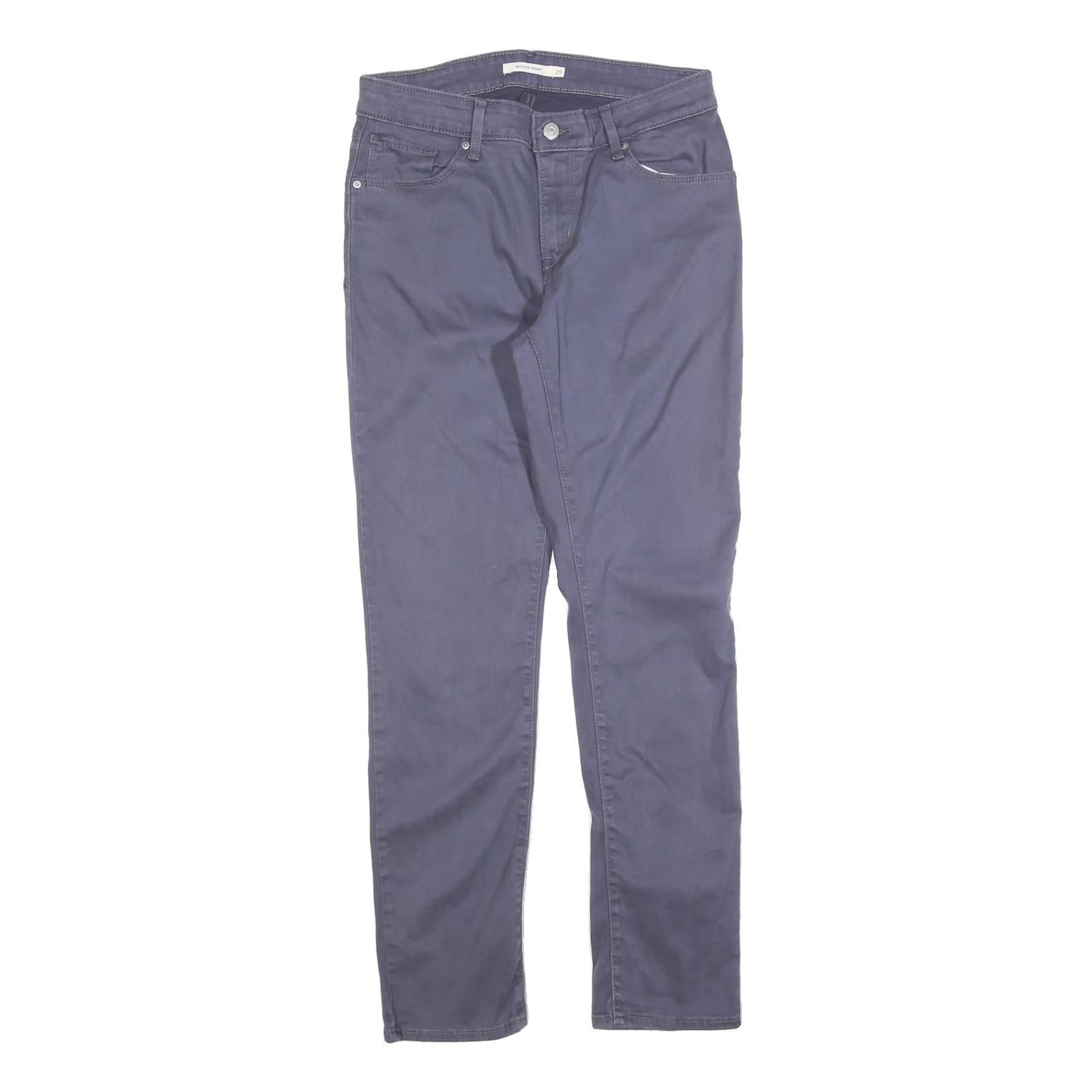 LEVI'S Womens Cotton Blend Blue Slim Skinny Trousers W29 L30 Stylish Comfortable Refurbished - N/A refurbished available on Cerqular