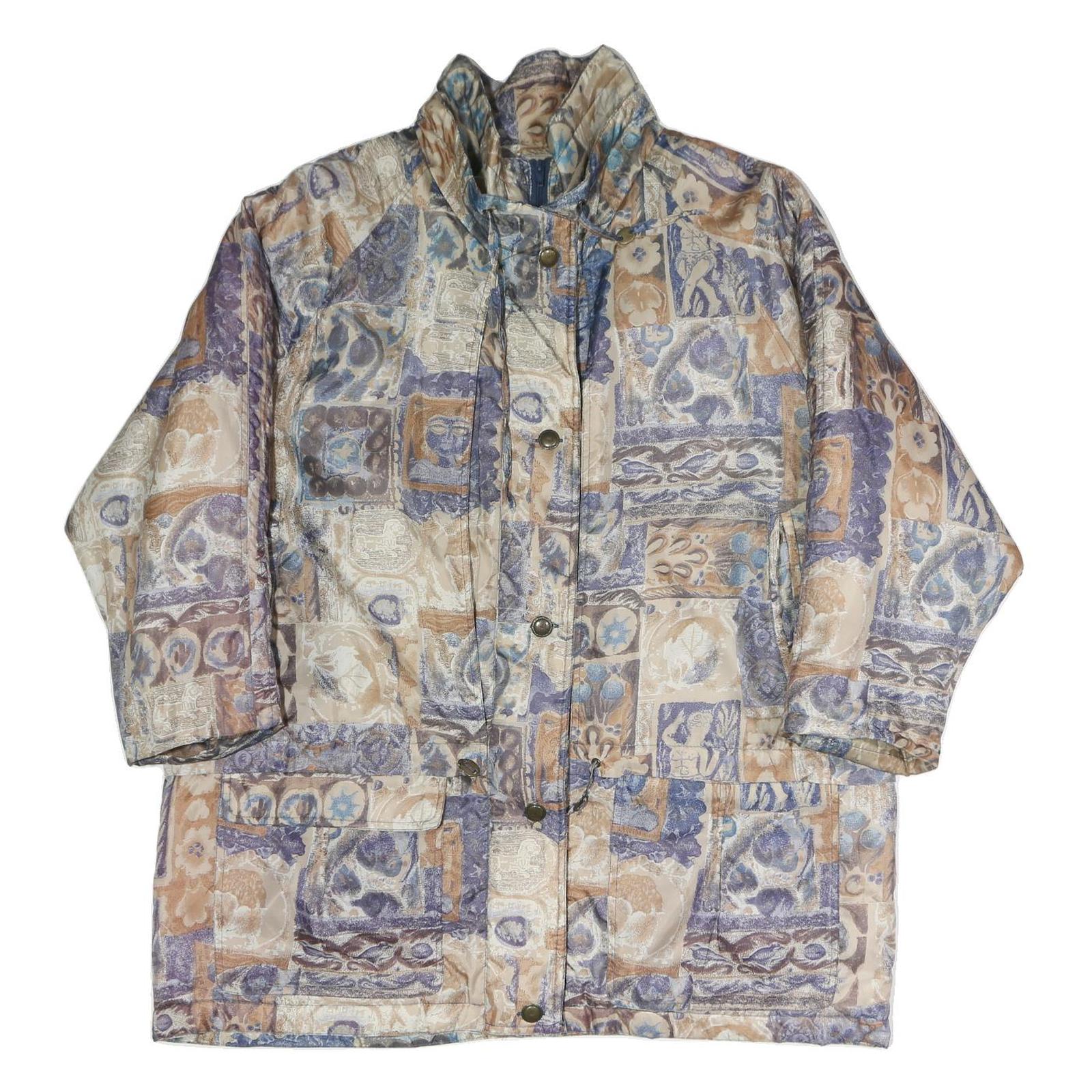 Buy Womens Beige Blue Polyester Blend Long Sleeve Zip Jacket XL Patchwork Pattern Refurbished - $37.69 Womens Beige Blue Polyester Blend Long Sleeve Zip Jacket XL Patchwork Pattern Refurbished - N/A refurbished available on Cerqular