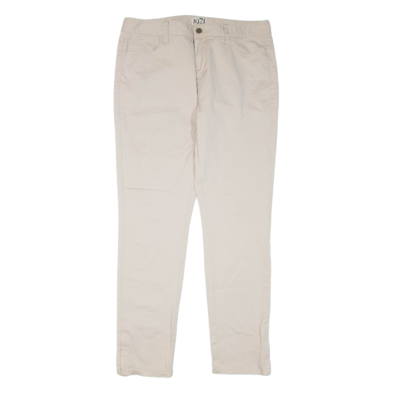 REISS 1971 Womens Trousers Beige Regular Skinny W32 L31 Refurbished - N/A refurbished available on Cerqular