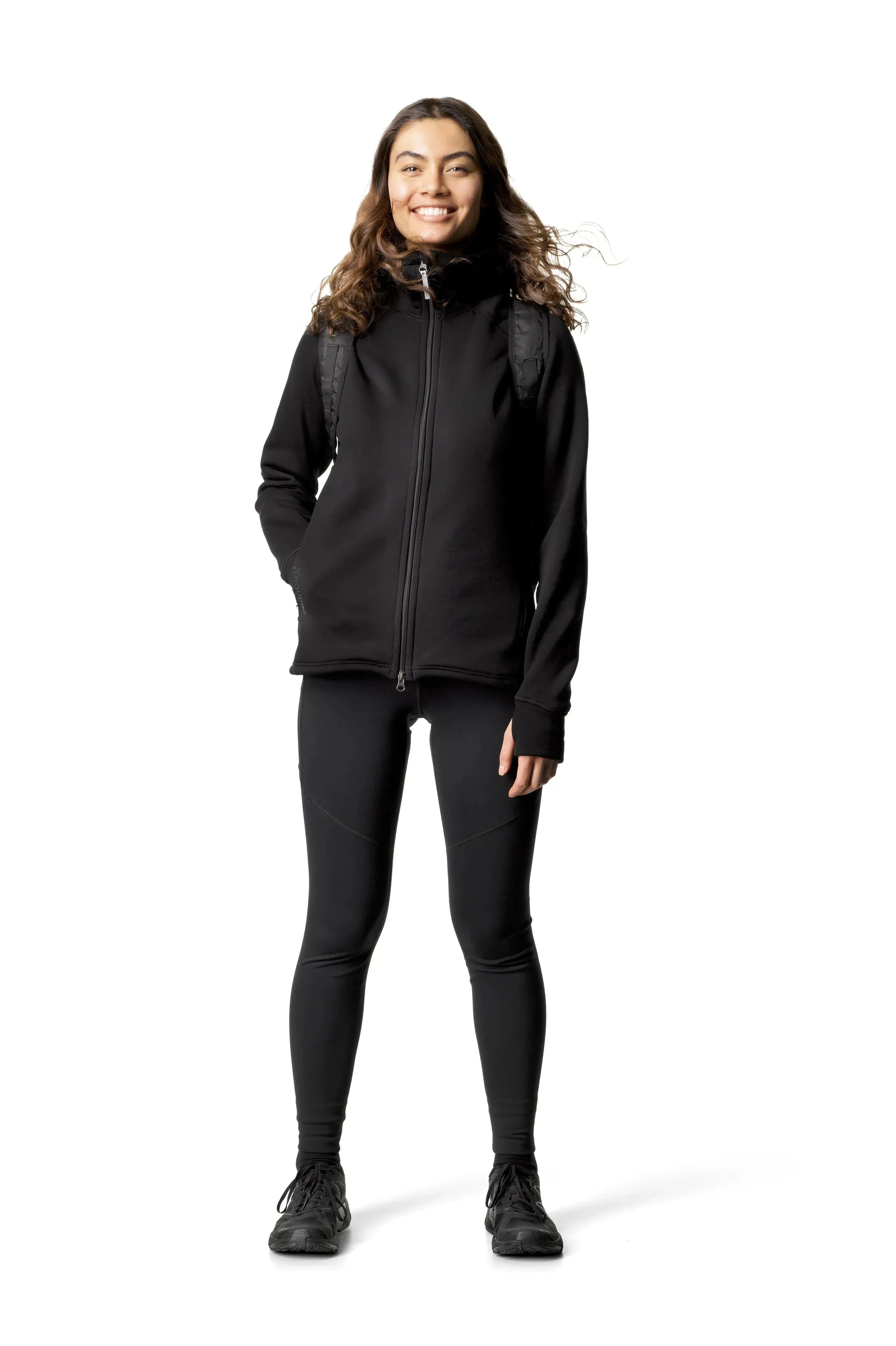 W's Power Houdi | Color: trueblack/trueblack | Size: XL Refurbished - Houdini Sportswear refurbished available on Cerqular