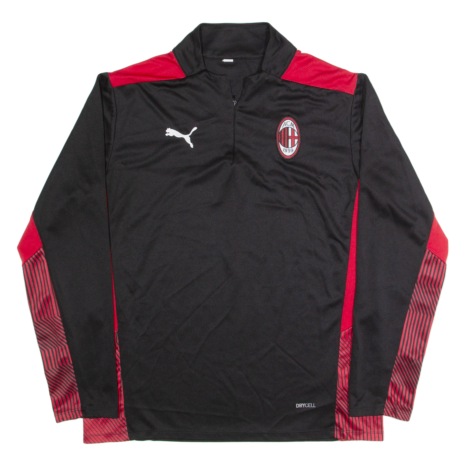 PUMA AC Milan Mens Football Shirt Jersey Black Long Sleeve 1/4 Zip L Refurbished - N/A refurbished available on Cerqular