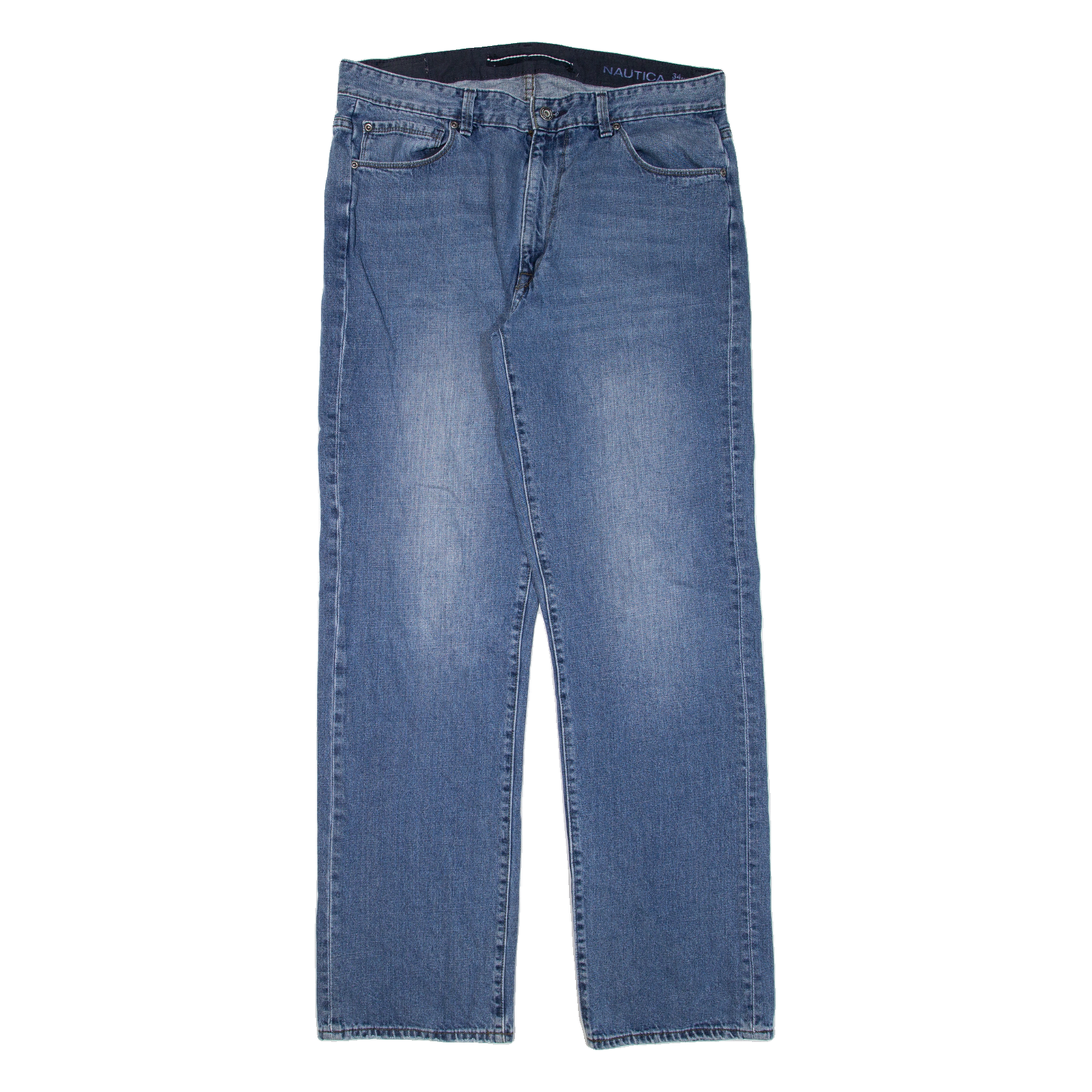 NAUTICA Mens Jeans Blue Relaxed Straight W34 L34 Refurbished - N/A refurbished available on Cerqular