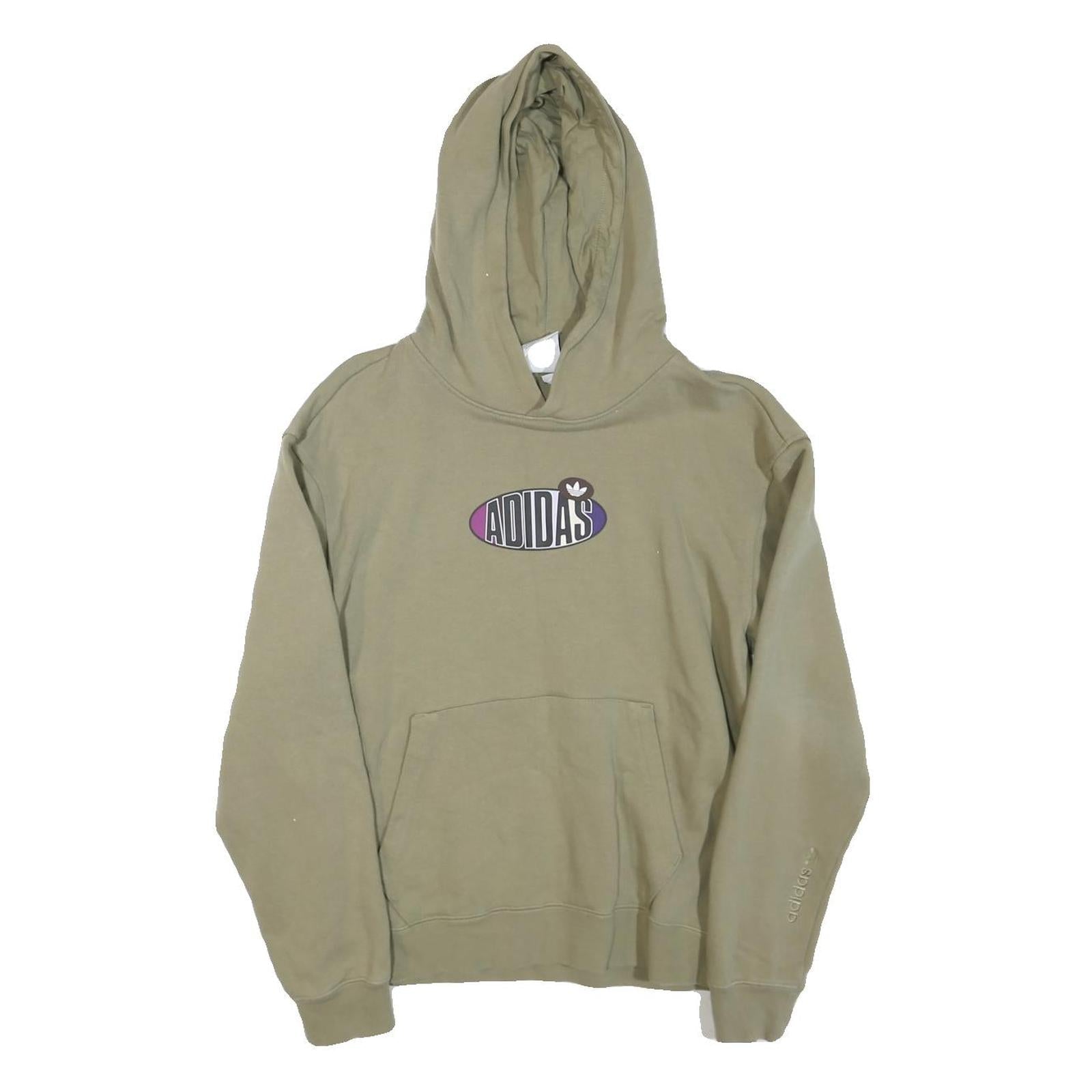 ADIDAS Womens Green ¼ Zip Hoodie S Cotton Blend Casual Refurbished - N/A refurbished available on Cerqular
