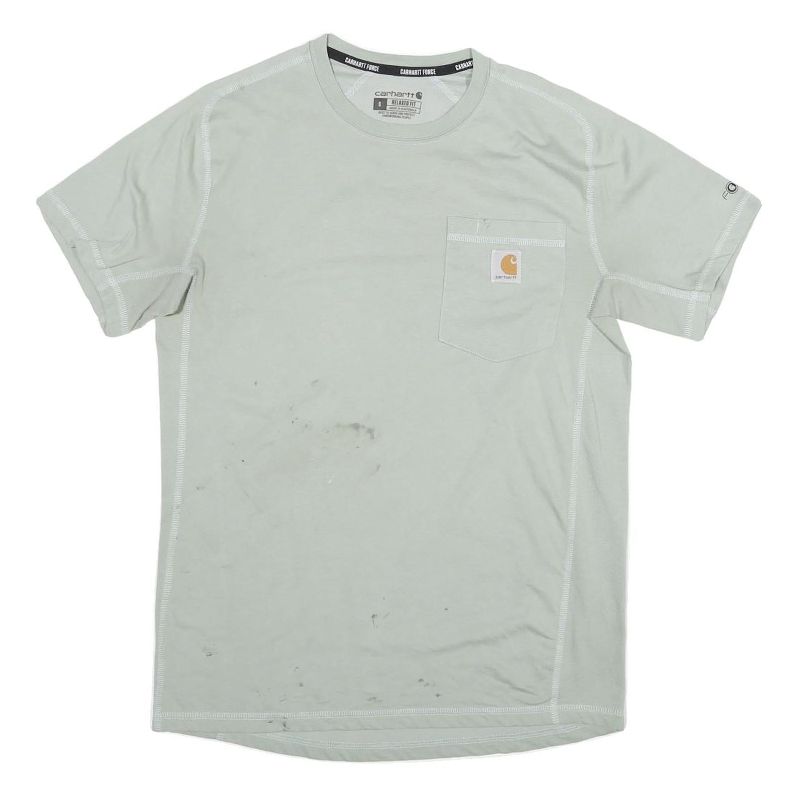 Buy CARHARTT Mens Grey S Short Sleeve Crew Neck Pocket T-Shirt Cotton Blend Refurbished - $20.79 CARHARTT Mens Grey S Short Sleeve Crew Neck Pocket T-Shirt Cotton Blend Refurbished - N/A refurbished available on Cerqular