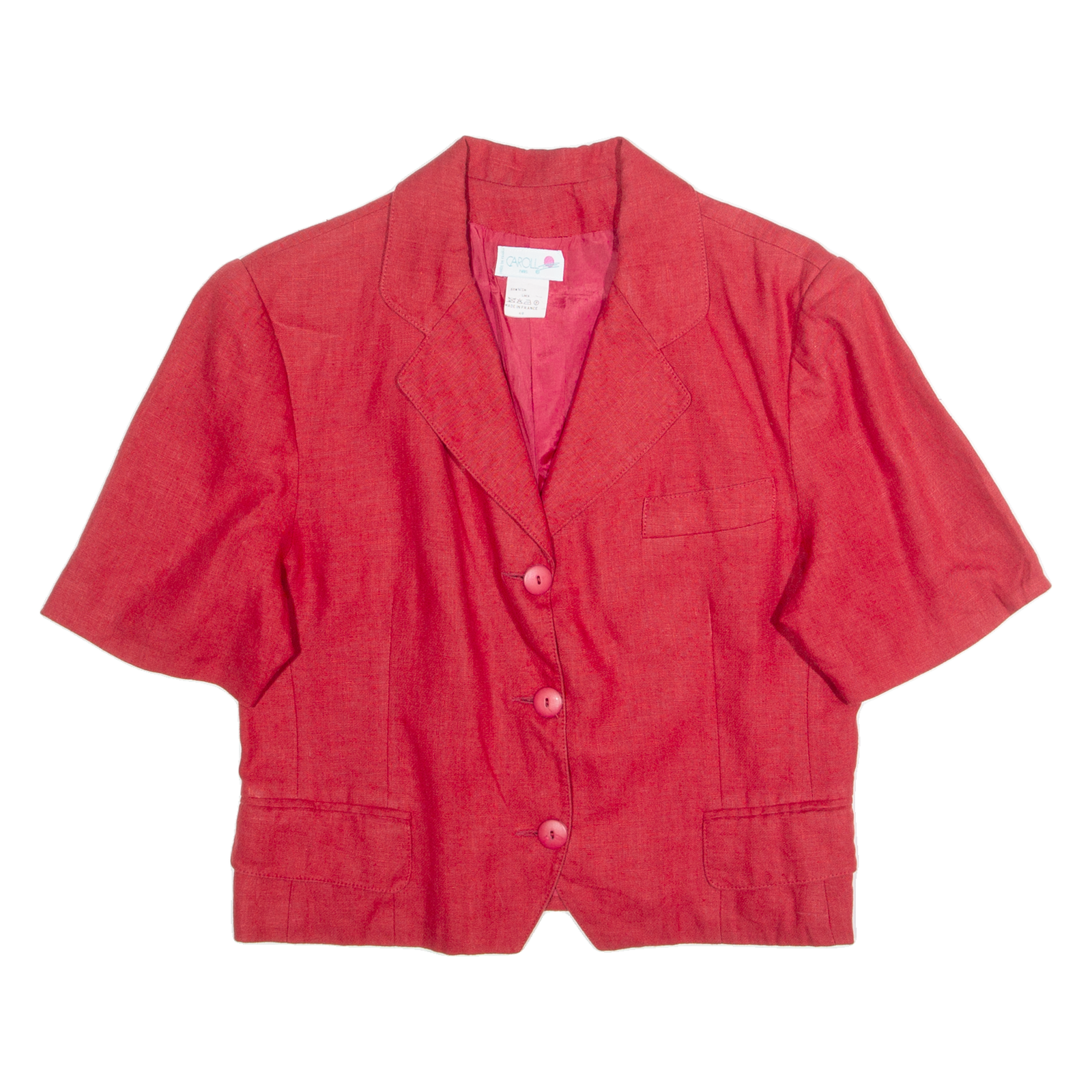 Buy CARROLL Womens Blazer Jacket Red Linen 90s S Refurbished - $46.79 CARROLL Womens Blazer Jacket Red Linen 90s S Refurbished - N/A refurbished available on Cerqular