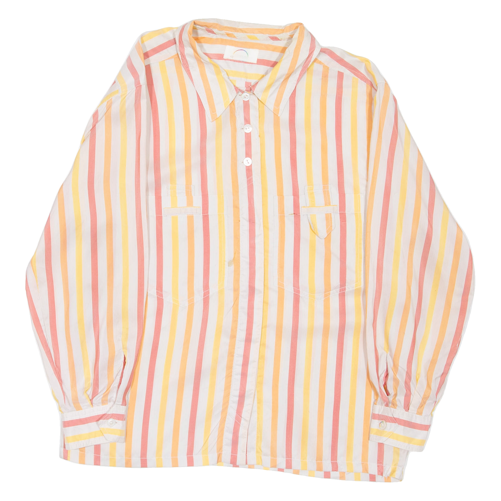 BOGNER Womens Printed Shirt Pink Collared Long Sleeve Striped S Refurbished - N/A refurbished available on Cerqular