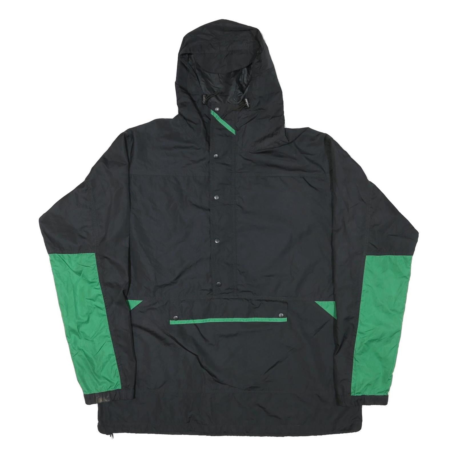 REI Mens Black & Green Outdoor Jacket 3XL Polyester Blend Zip Hooded Casual Refurbished - N/A refurbished available on Cerqular