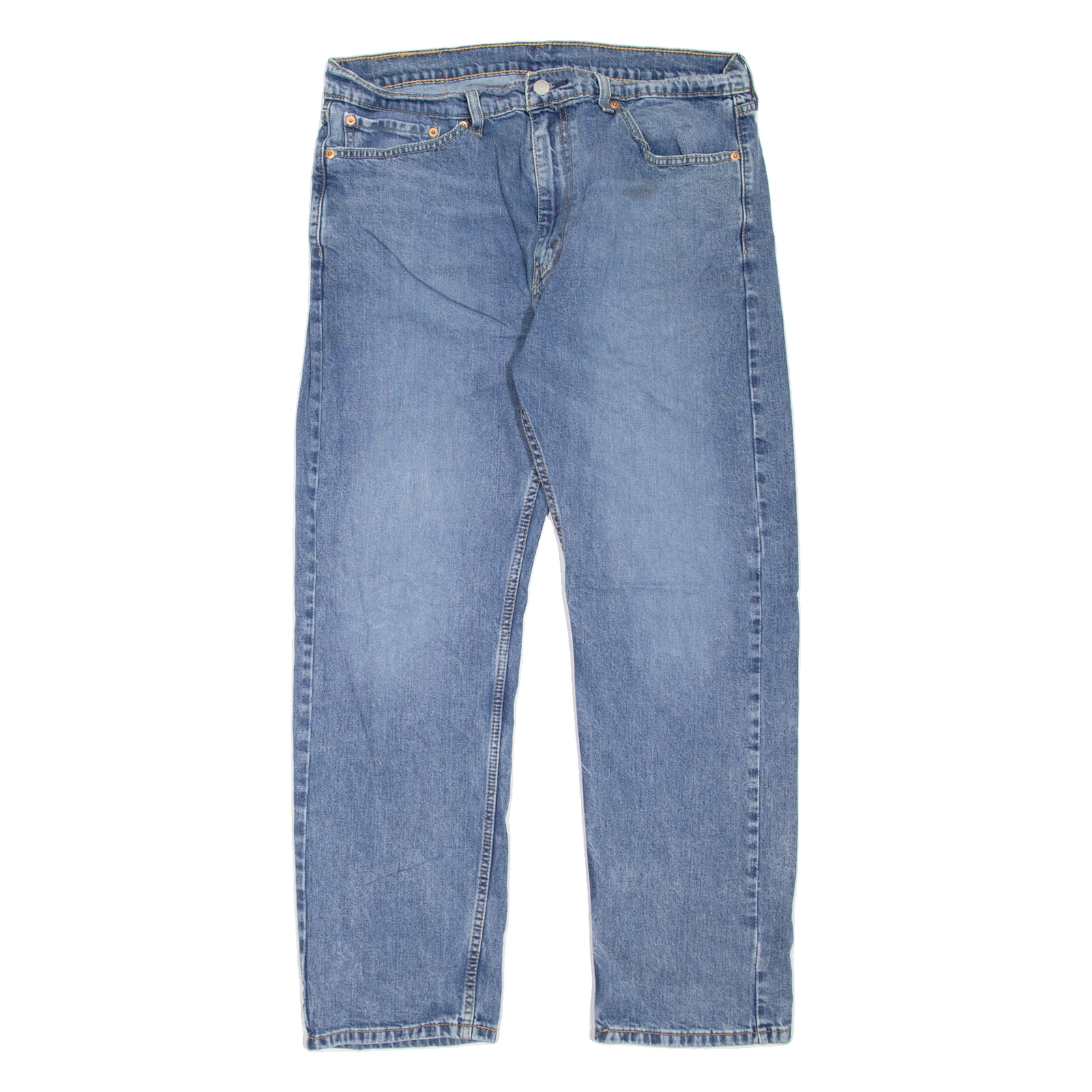 LEVI'S 505 Jeans Mens Blue Regular Straight Stone Wash W36 L30 Refurbished - N/A refurbished available on Cerqular