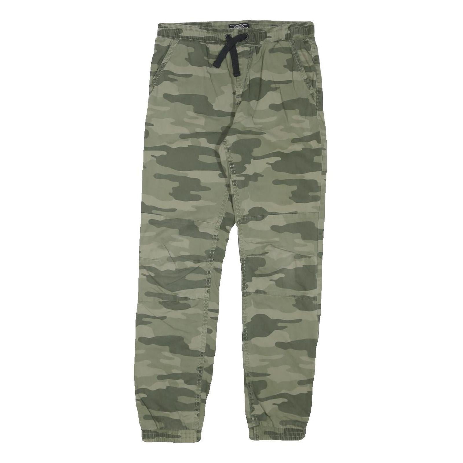 SKATE NATION Mens Cotton Blend Green Camouflage Regular Fit Drawstring Waist W28 Refurbished - N/A refurbished available on Cerqular