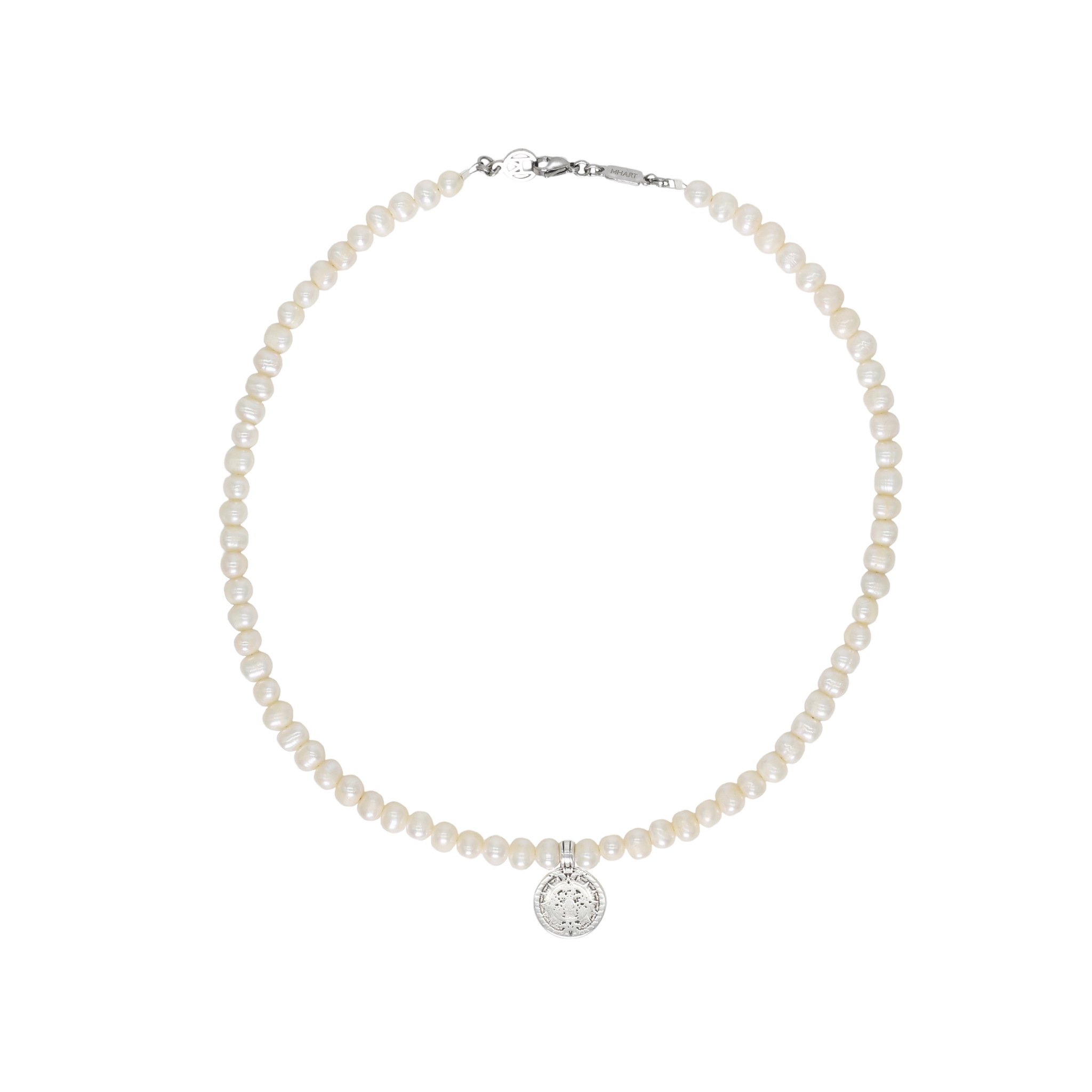 White Pearl Coin Necklace Refurbished - N/A (Note: There is no well-known brand with this name refurbished available on Cerqular