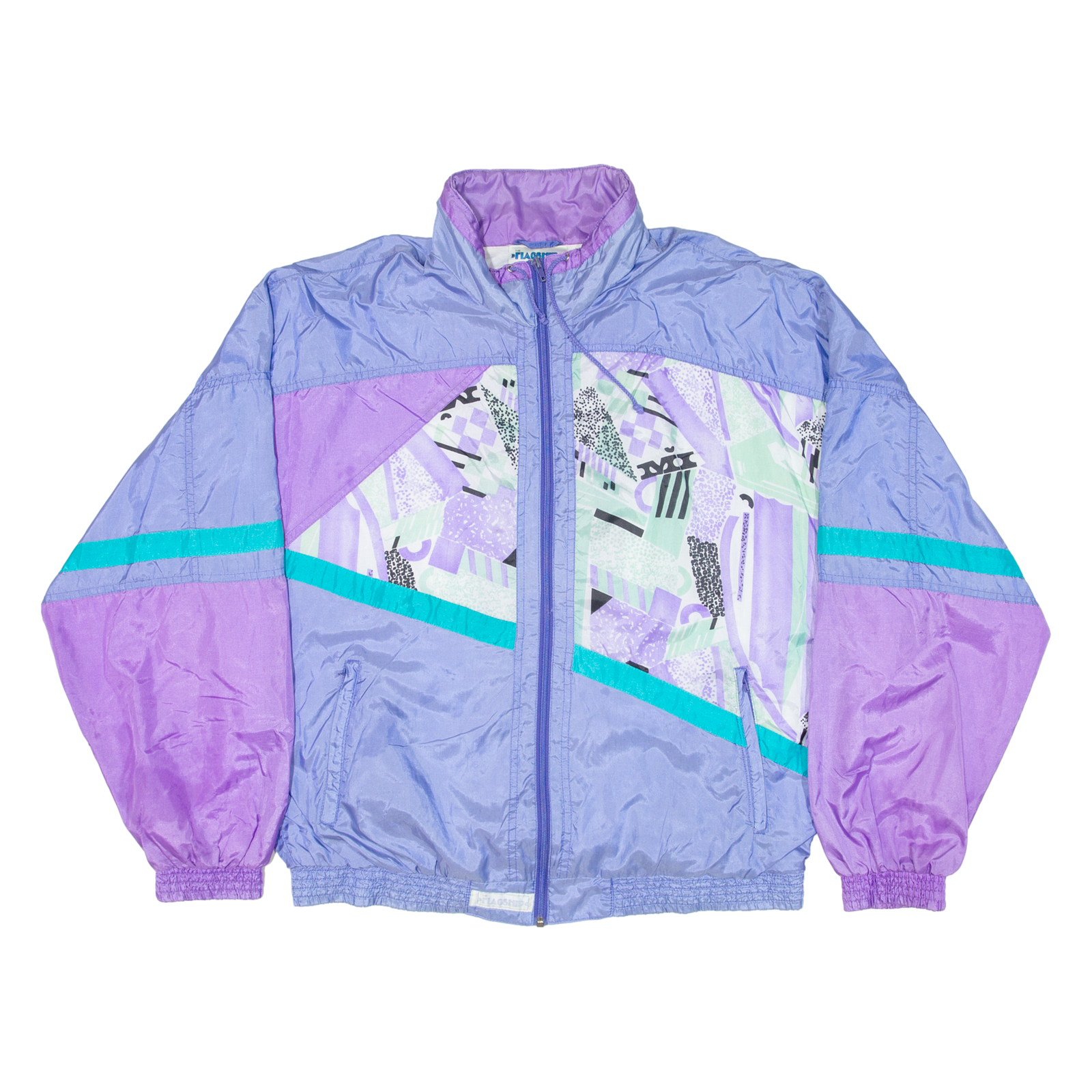 FLAGSHIP Womens Shell Jacket Blue Colourblock 2XL Refurbished - N/A refurbished available on Cerqular