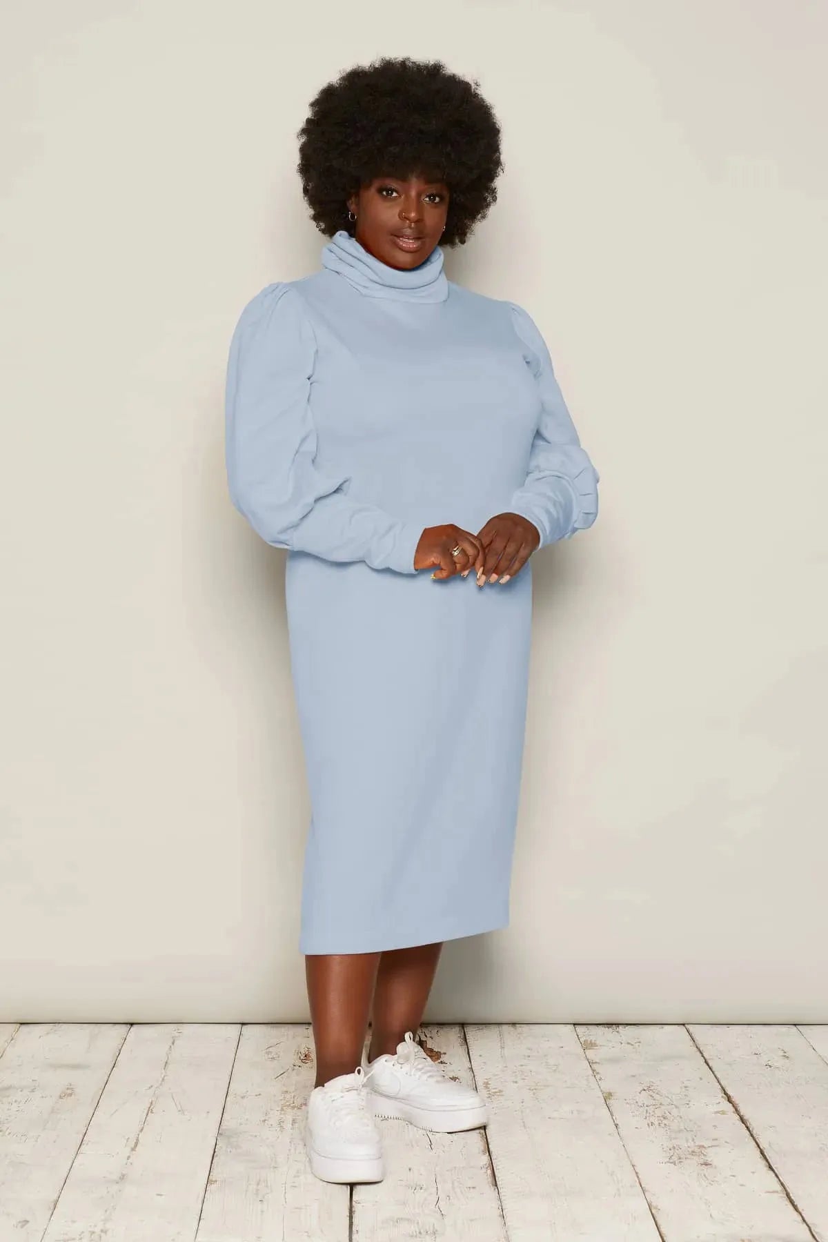 Buy Brynja Dress (Pale Blue) | size: XL Refurbished - $276.00 Brynja Dress (Pale Blue) | size: XL Refurbished - N/A refurbished available on Cerqular