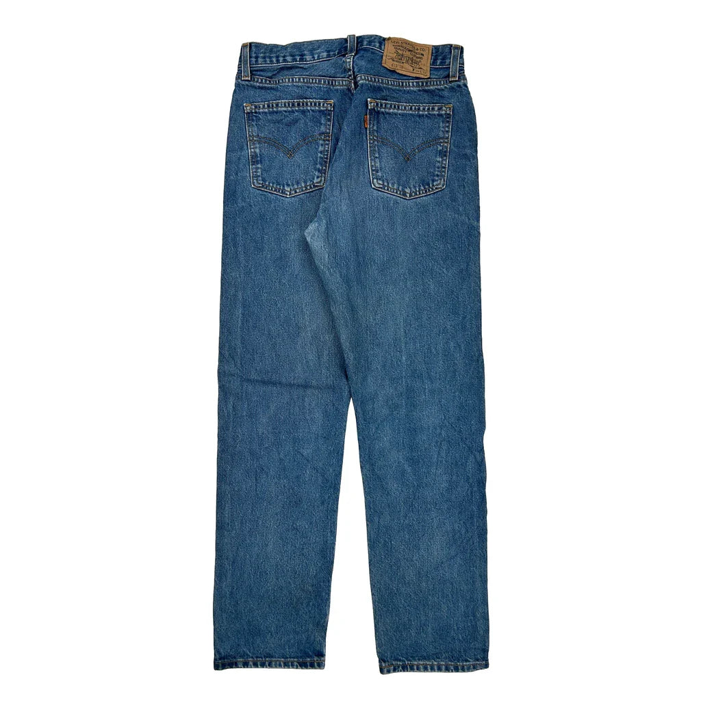 Orange Tab Levis Jeans - 29W 32L Blue Denim Refurbished - Thrifted (note: this is a term often used to describe second- refurbished available on Cerqular