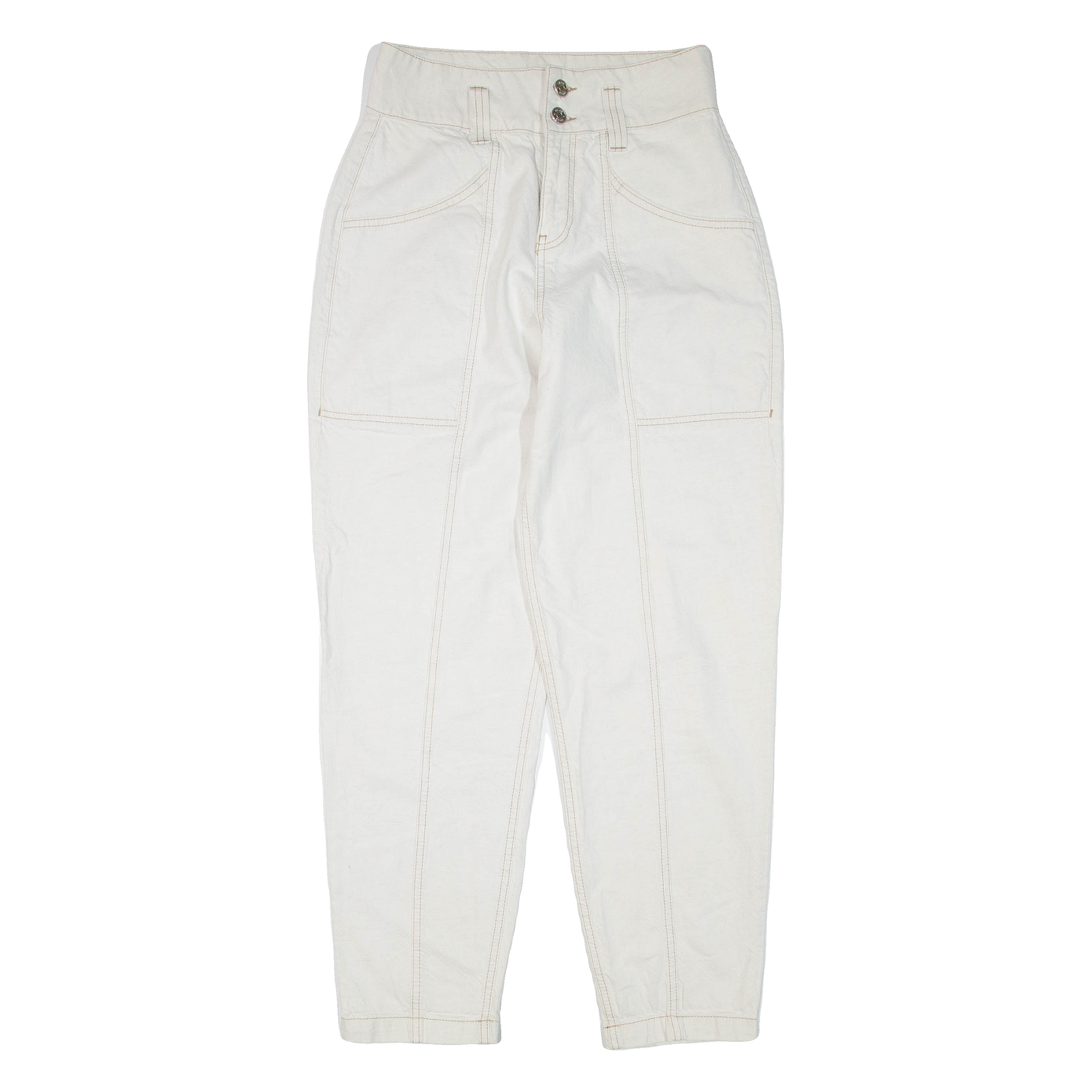 REISS Womens Jeans White Loose Tapered W26 L29 Refurbished - N/A refurbished available on Cerqular