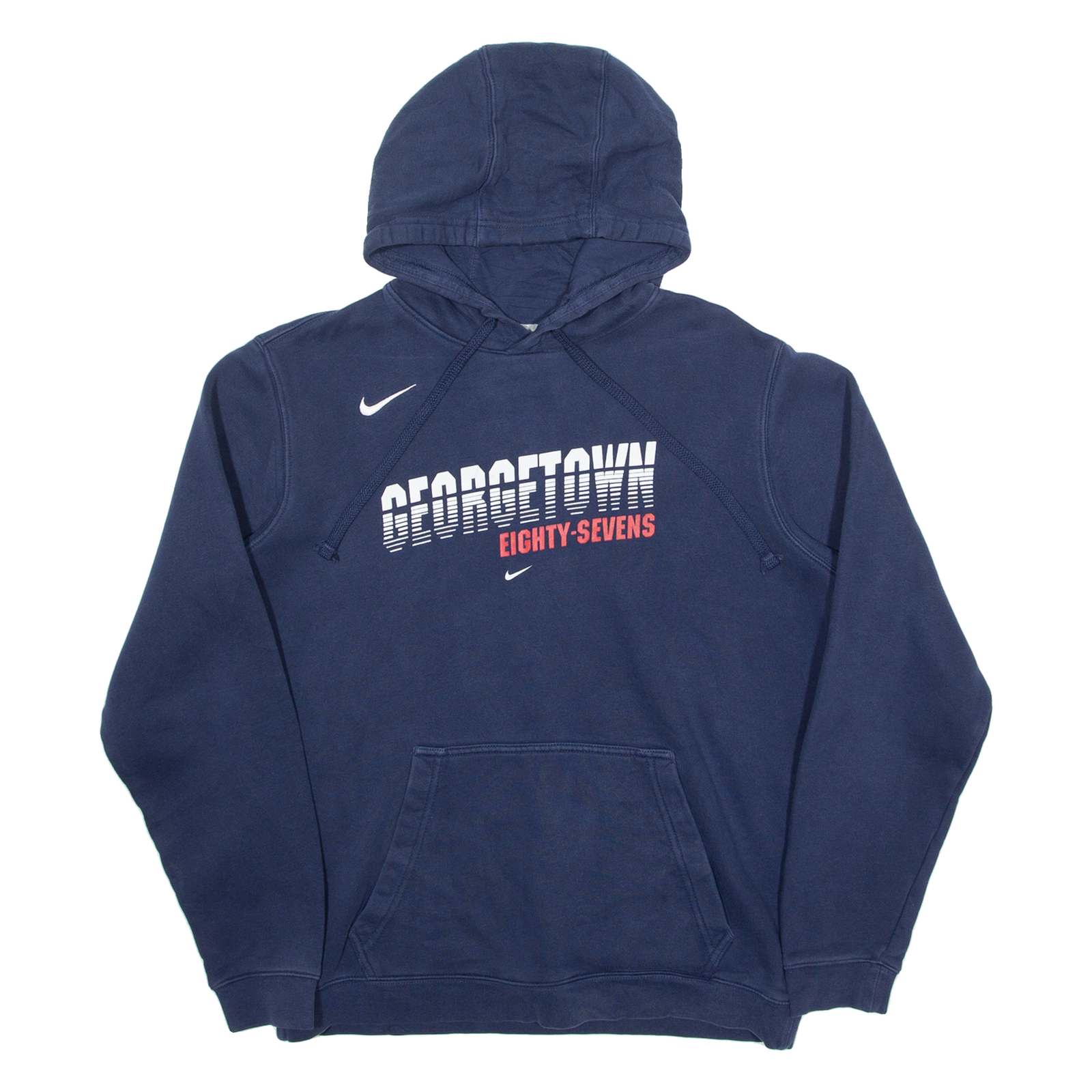 NIKE Georgetown Eighty-sevens Basketball Mens Blue Hoodie USA M Refurbished - N/A refurbished available on Cerqular