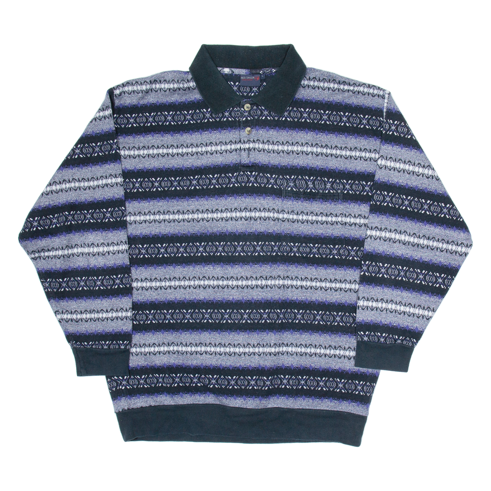 NICK TAYLOR Mens Sweatshirt Grey V-Neck L Refurbished - N/A refurbished available on Cerqular