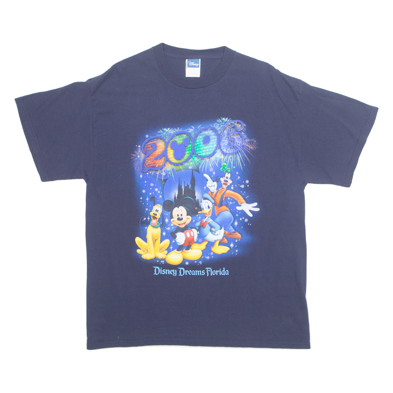 DISNEY 2006 Florida Mens T-Shirt Blue USA L Refurbished - N/A refurbished available on Cerqular
