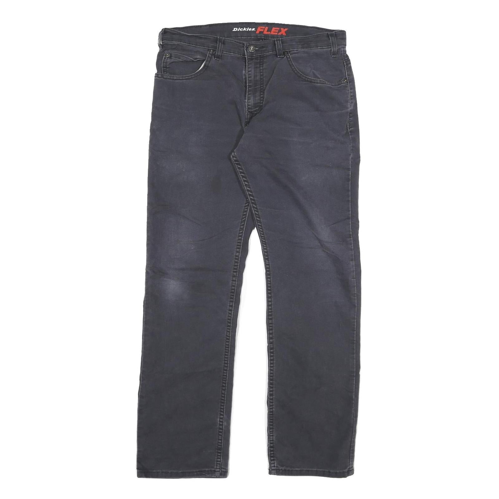 DICKIES Mens Regular Fit Straight Cotton Blend Dark Jeans W32 L30 Workwear Refurbished - N/A refurbished available on Cerqular