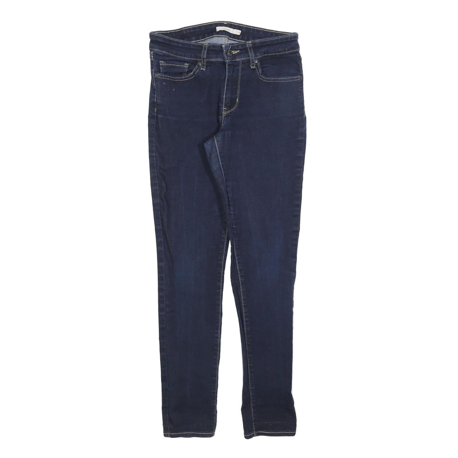 LEVI'S 711 Womens Jeans Blue Slim Skinny Denim Medium W28 L30 Zip Casual Stylish Refurbished - N/A refurbished available on Cerqular