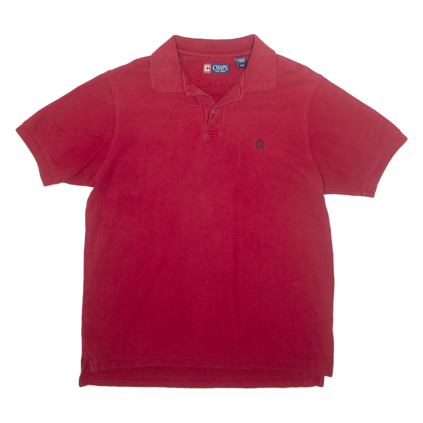 CHAPS Mens Polo Shirt Red L Refurbished - N/A refurbished available on Cerqular