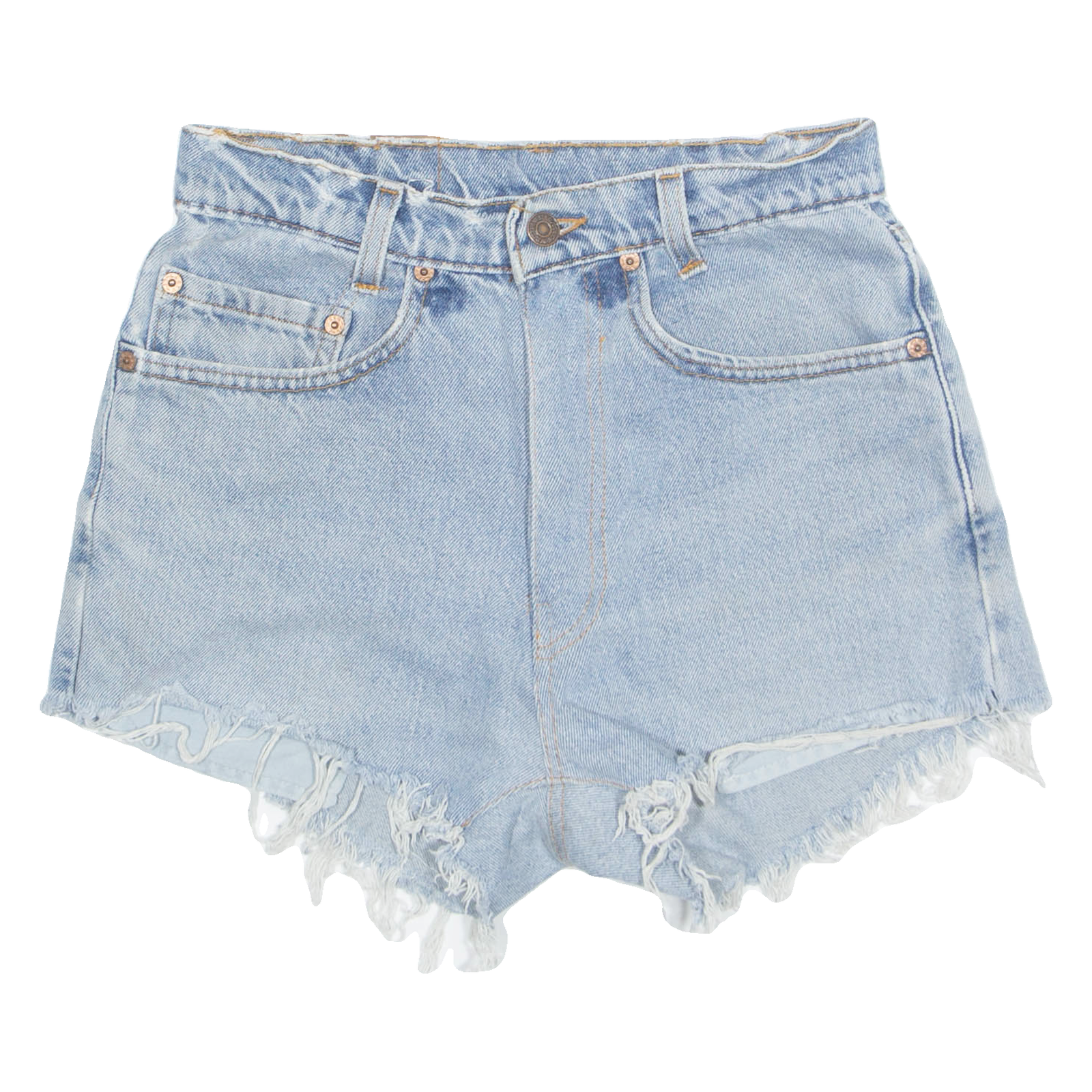LEVI'S Cut Off 505 Womens Denim Shorts Blue S W28 Refurbished - N/A refurbished available on Cerqular