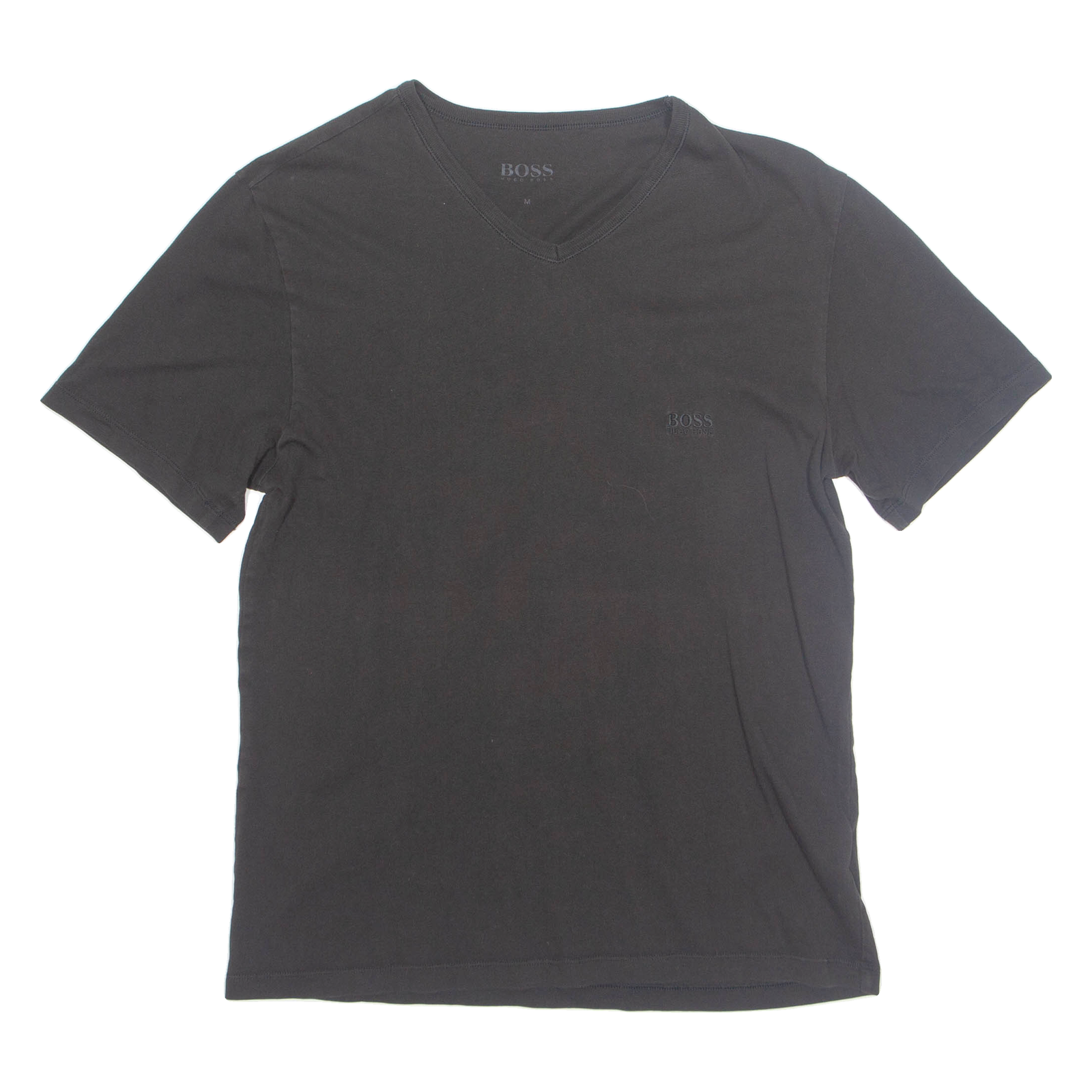 BOSS Mens T-Shirt Black V-Neck M Refurbished - N/A refurbished available on Cerqular