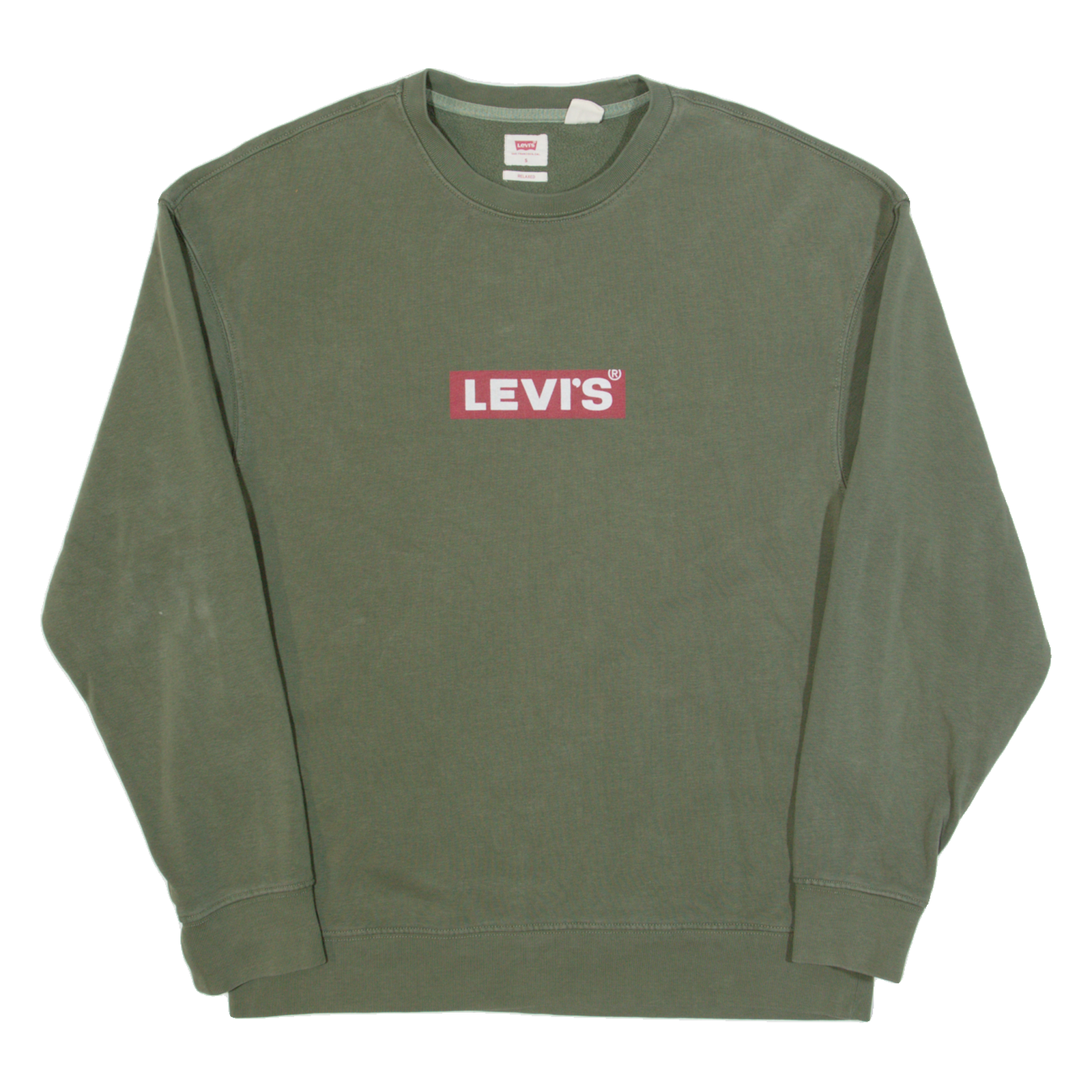 LEVI'S Relaxed Mens Sweatshirt Green S Refurbished - N/A refurbished available on Cerqular