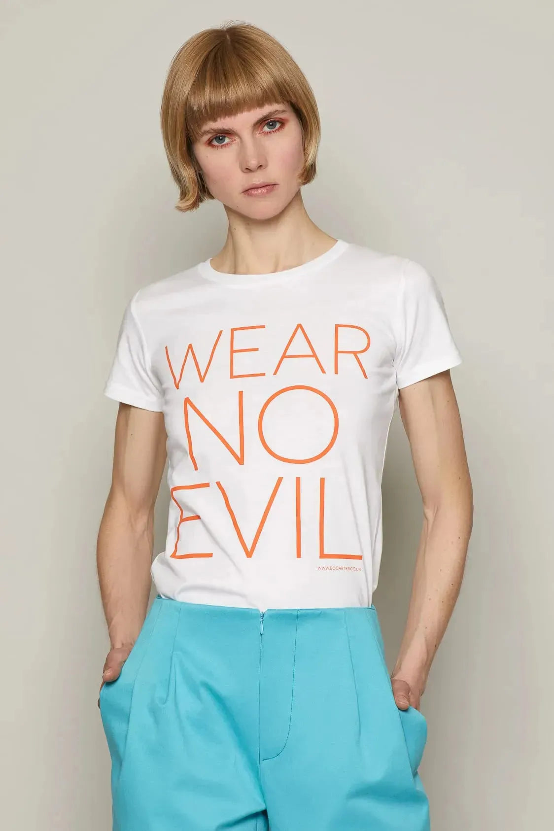 Wear No Evil T-Shirt (White) | size: L Refurbished - N/A refurbished available on Cerqular