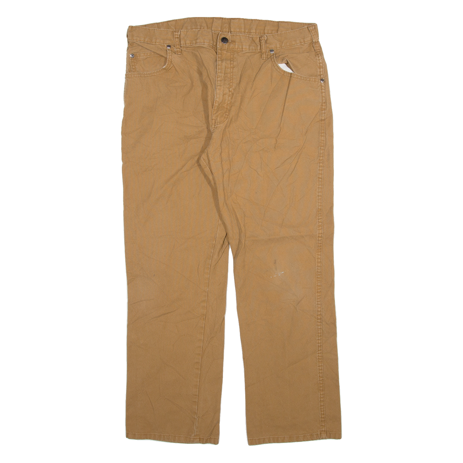 DICKIES Mens Trousers Brown Relaxed Straight W36 L30 Refurbished - N/A refurbished available on Cerqular