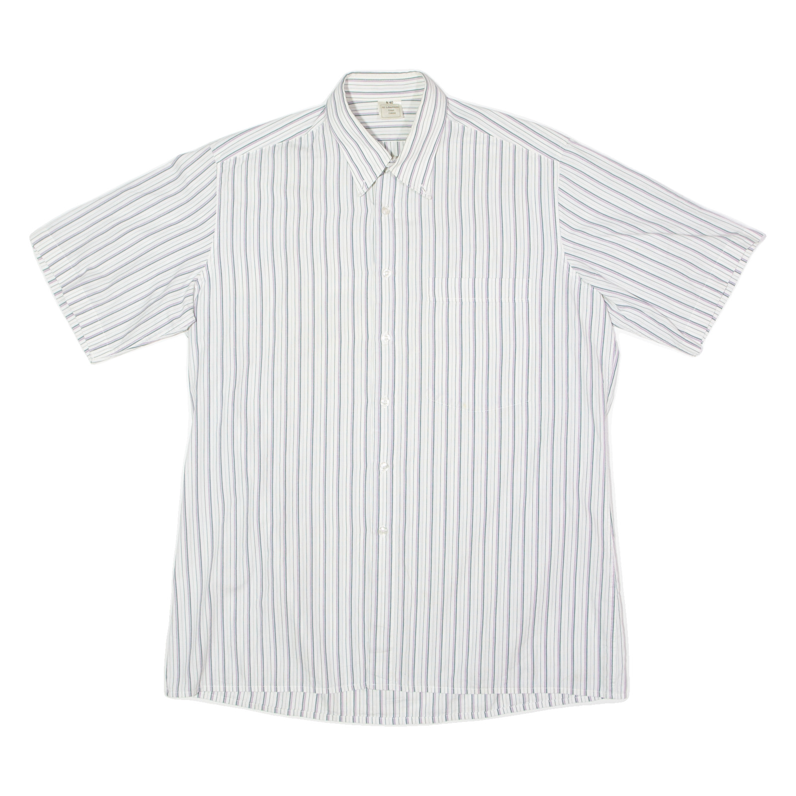 Mens Shirt White Striped L Refurbished - N/A refurbished available on Cerqular