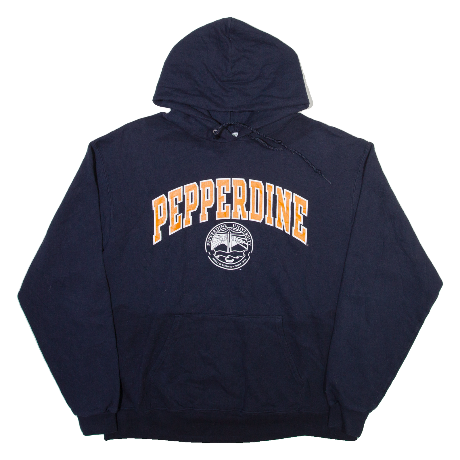 CHAMPION Pepperdine Mens Blue Hoodie USA XL Refurbished - N/A refurbished available on Cerqular