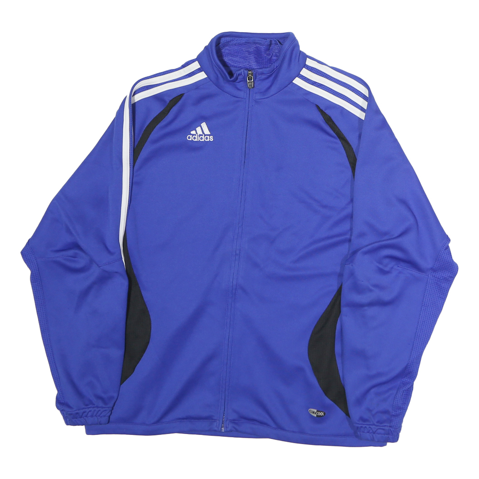 ADIDAS Mens Blue & Black Sports Track Jacket S Polyester Zip Plain Refurbished - N/A refurbished available on Cerqular
