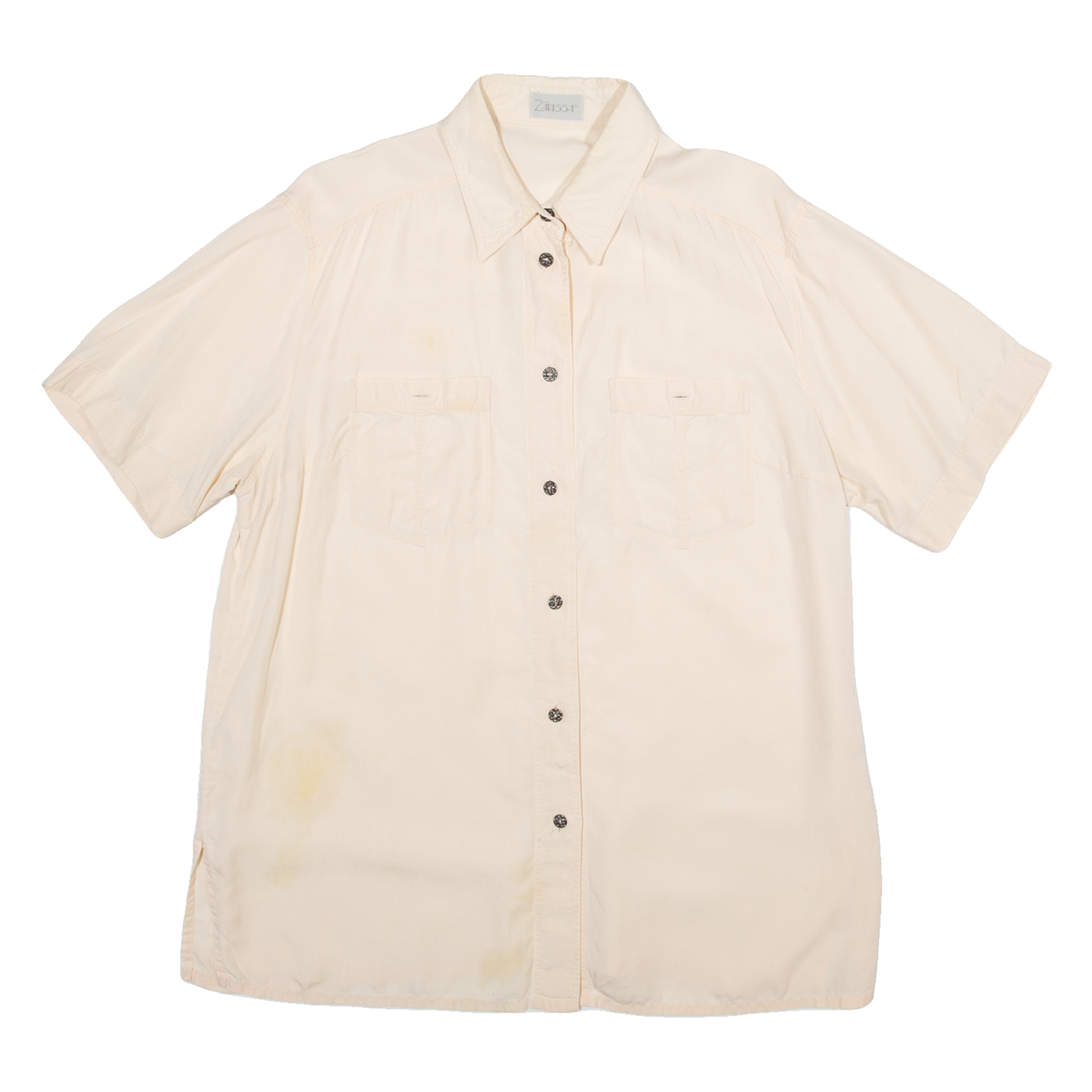 LARISSA Mens Plain Shirt Beige L Refurbished - N/A refurbished available on Cerqular