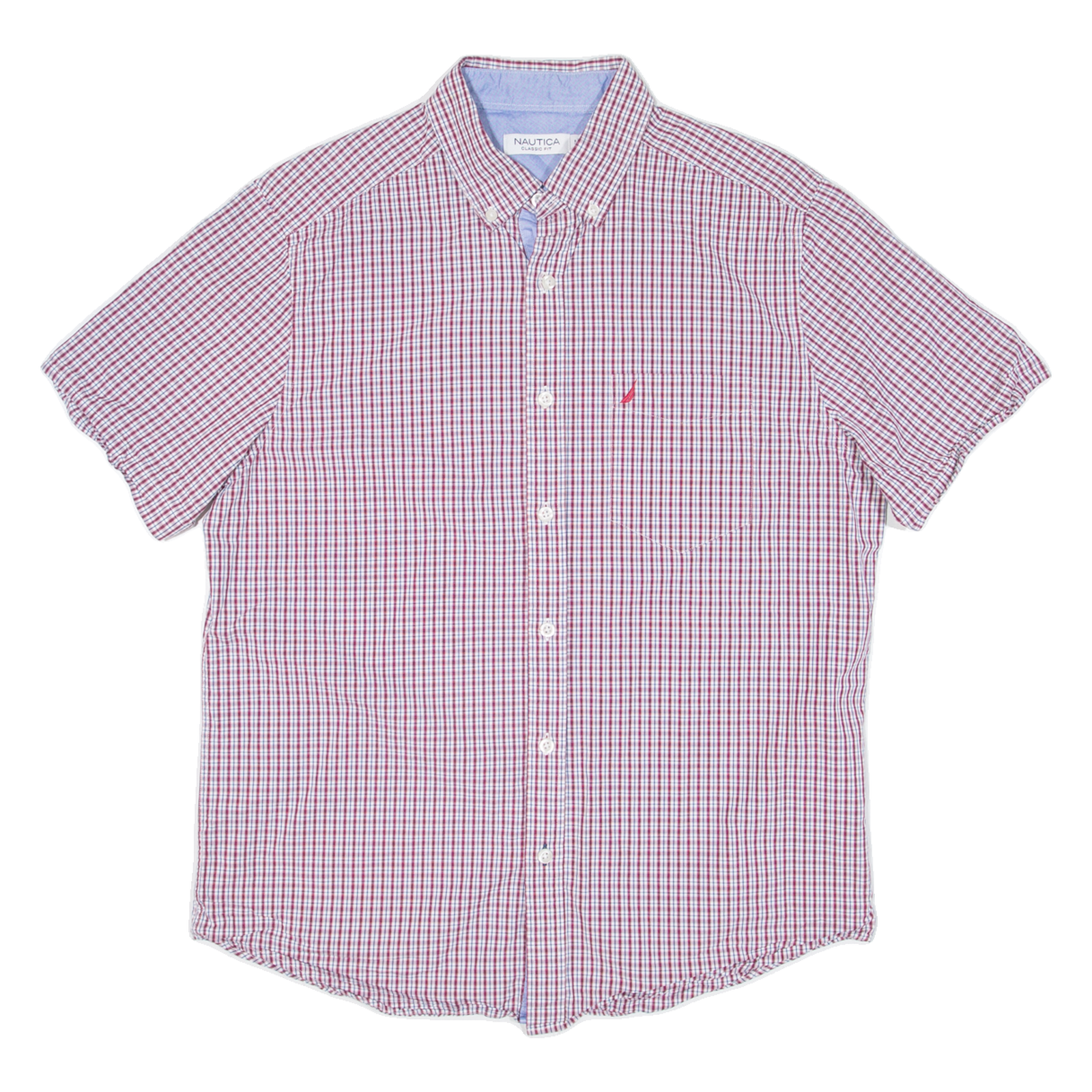 NAUTICA Mens Shirt Red Check M Refurbished - N/A refurbished available on Cerqular