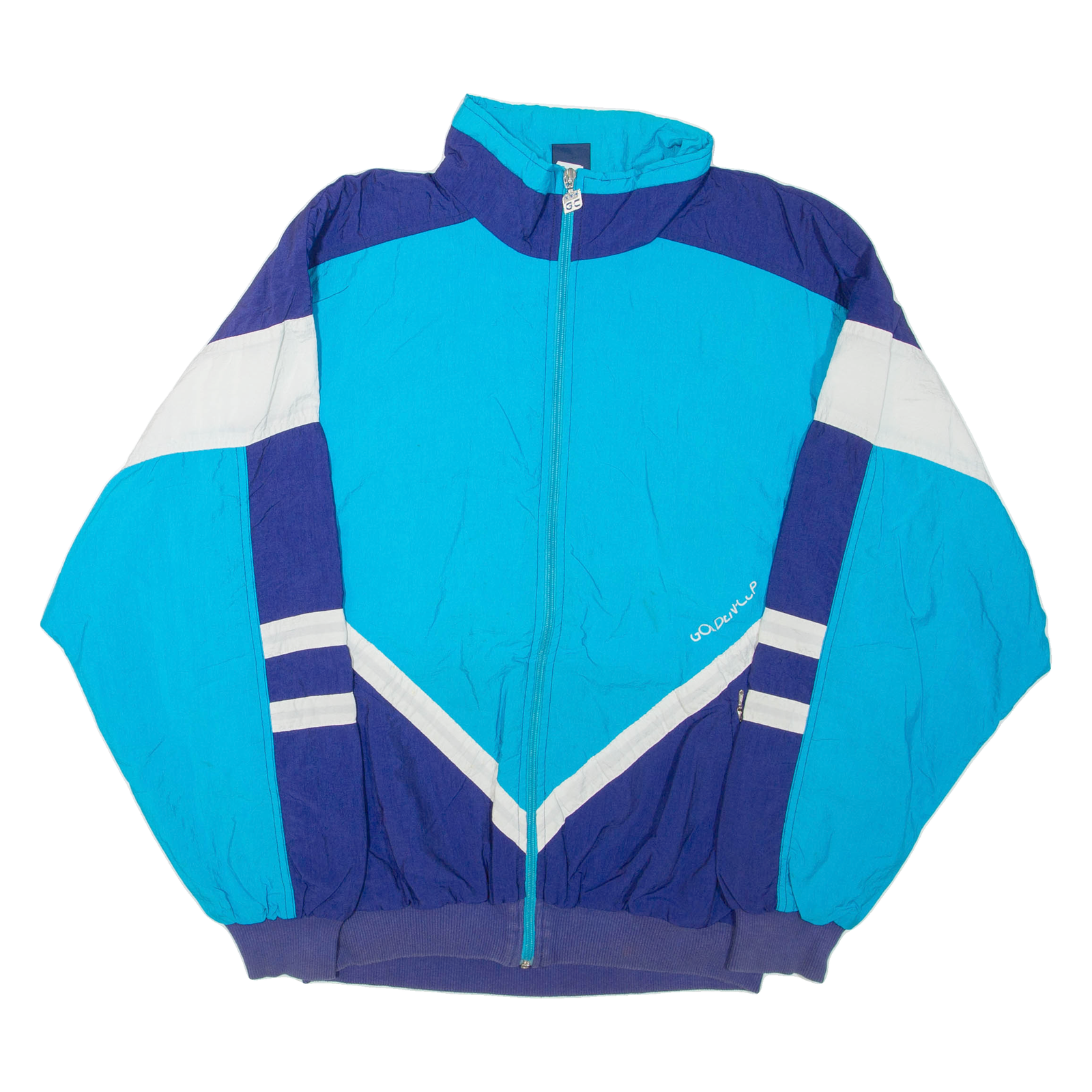GOLDEN CUP Mens Track Jacket Blue Colourblock L Refurbished - N/A refurbished available on Cerqular