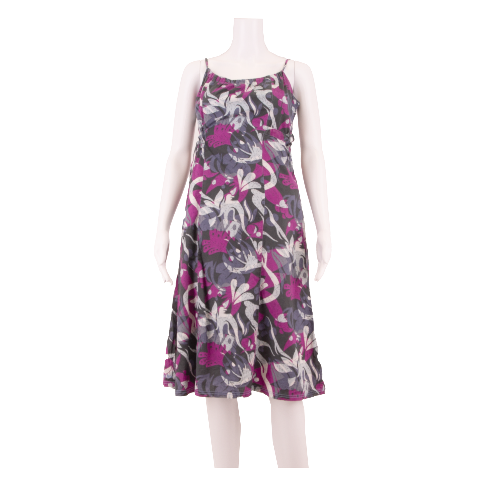 FAT FACE Womens A-Line Dress Purple Floral Sleeveless Knee Length UK 8 Refurbished - N/A refurbished available on Cerqular