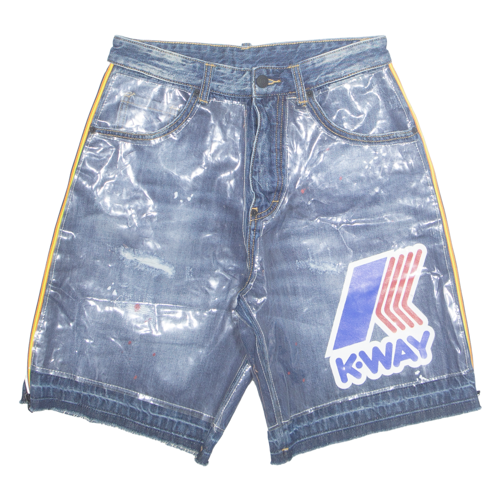 DSQUARED2 X K-WAY Mens Denim Shorts Blue S W29 Refurbished - N/A refurbished available on Cerqular