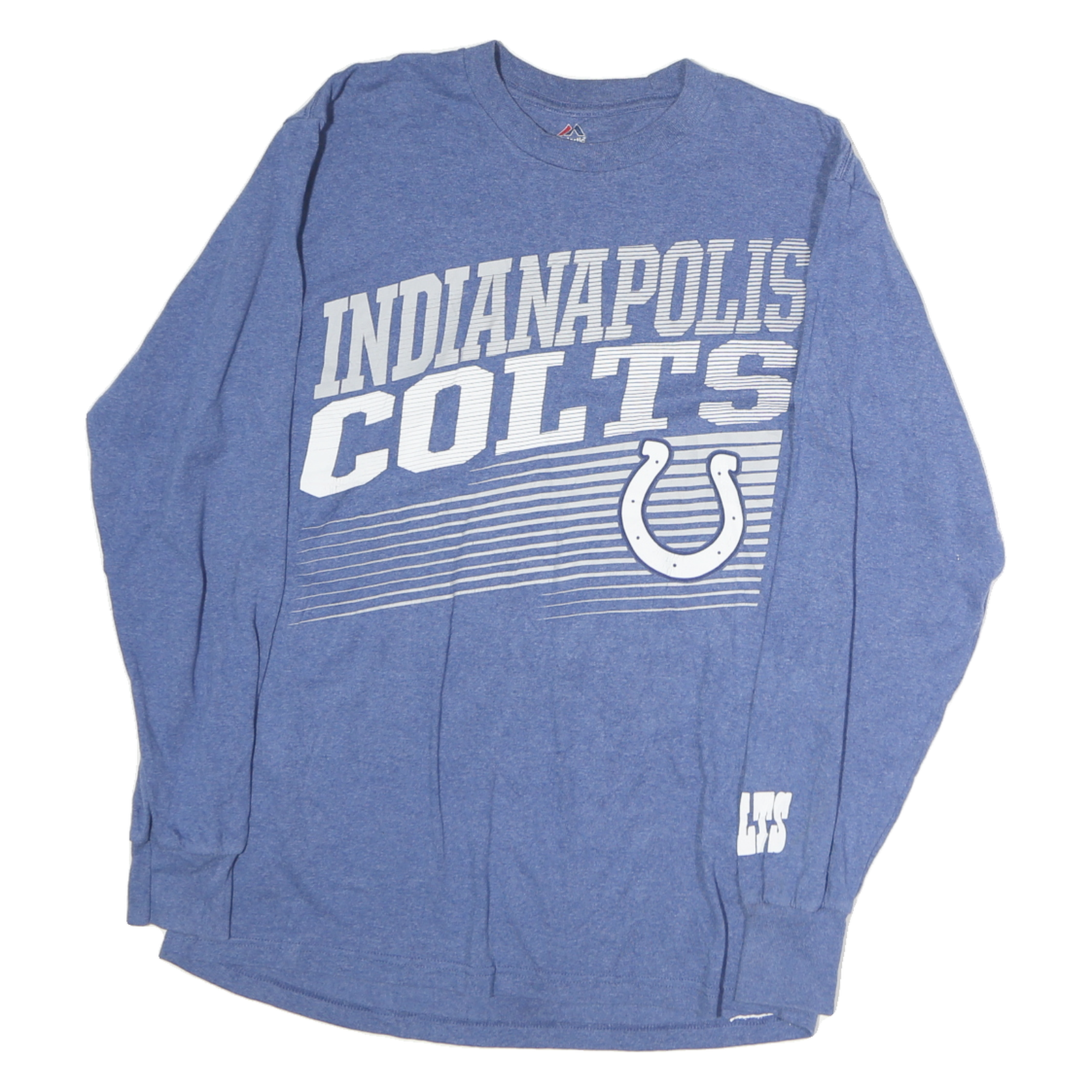 Buy MAJESTIC Mens Blue Indianapolis Colts Long Sleeve Crew Neck T-Shirt M Cotton Refurbished - $23.39 MAJESTIC Mens Blue Indianapolis Colts Long Sleeve Crew Neck T-Shirt M Cotton Refurbished - N/A refurbished available on Cerqular