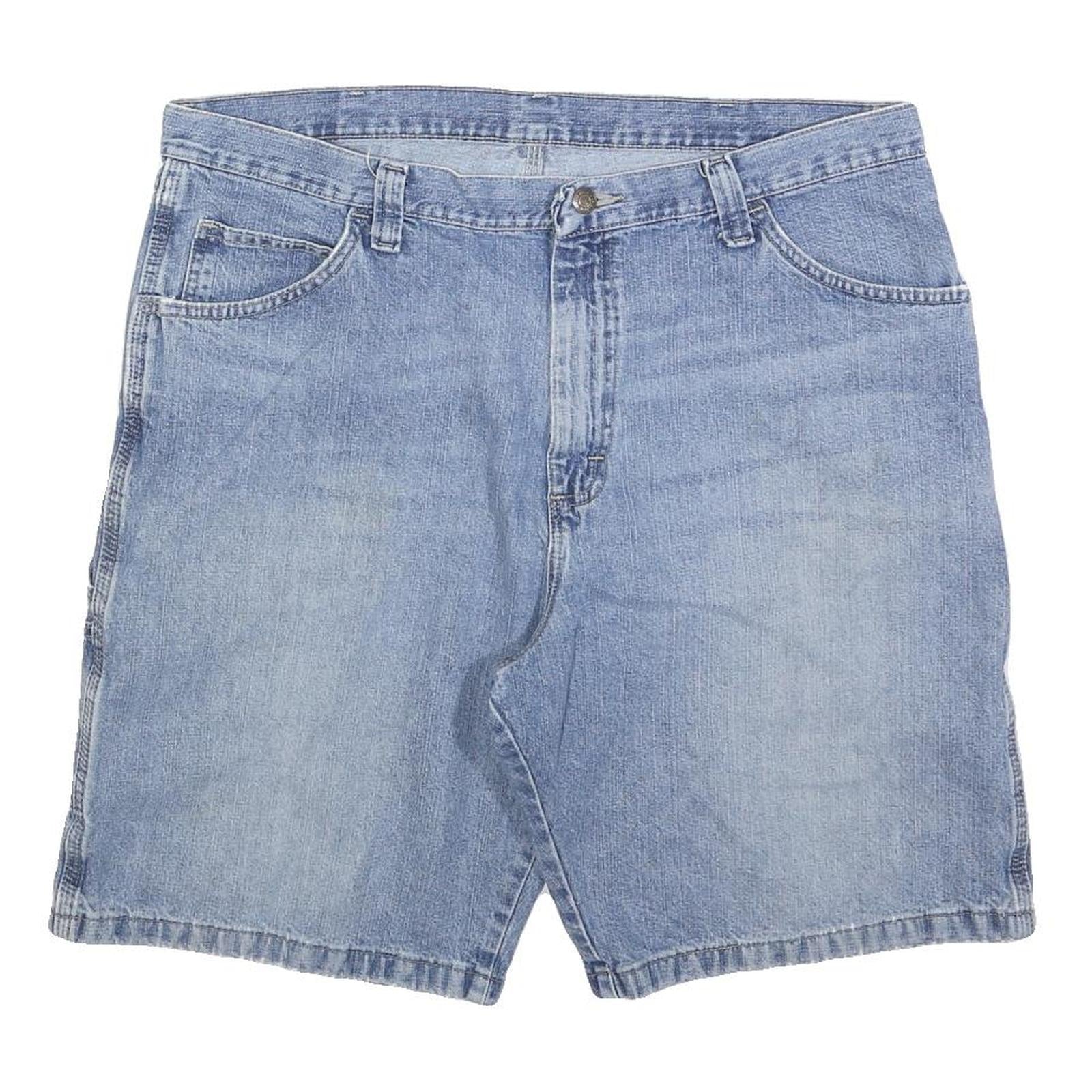 WRANGLER Mens Denim Blue Casual Shorts XL W38 Cotton Blend Utility Pockets Refurbished - N/A refurbished available on Cerqular