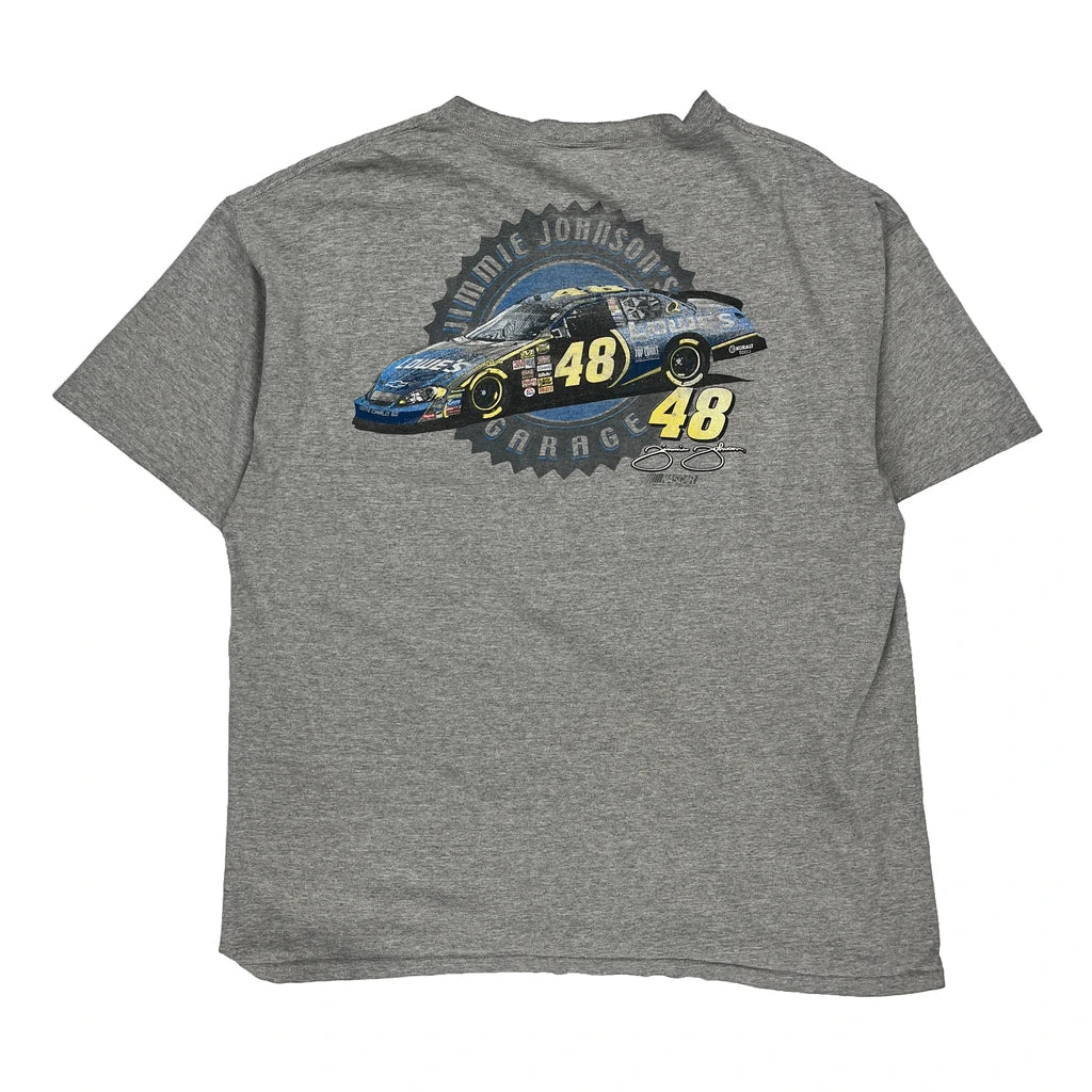 Buy Jimmie Johnson Chase Authentics Nascar T-Shirt - XL Grey Cotton Refurbished - $25.11 Jimmie Johnson Chase Authentics Nascar T-Shirt - XL Grey Cotton Refurbished - Thrifted (note: this is a term often used to describe second- refurbished available on Cerqular