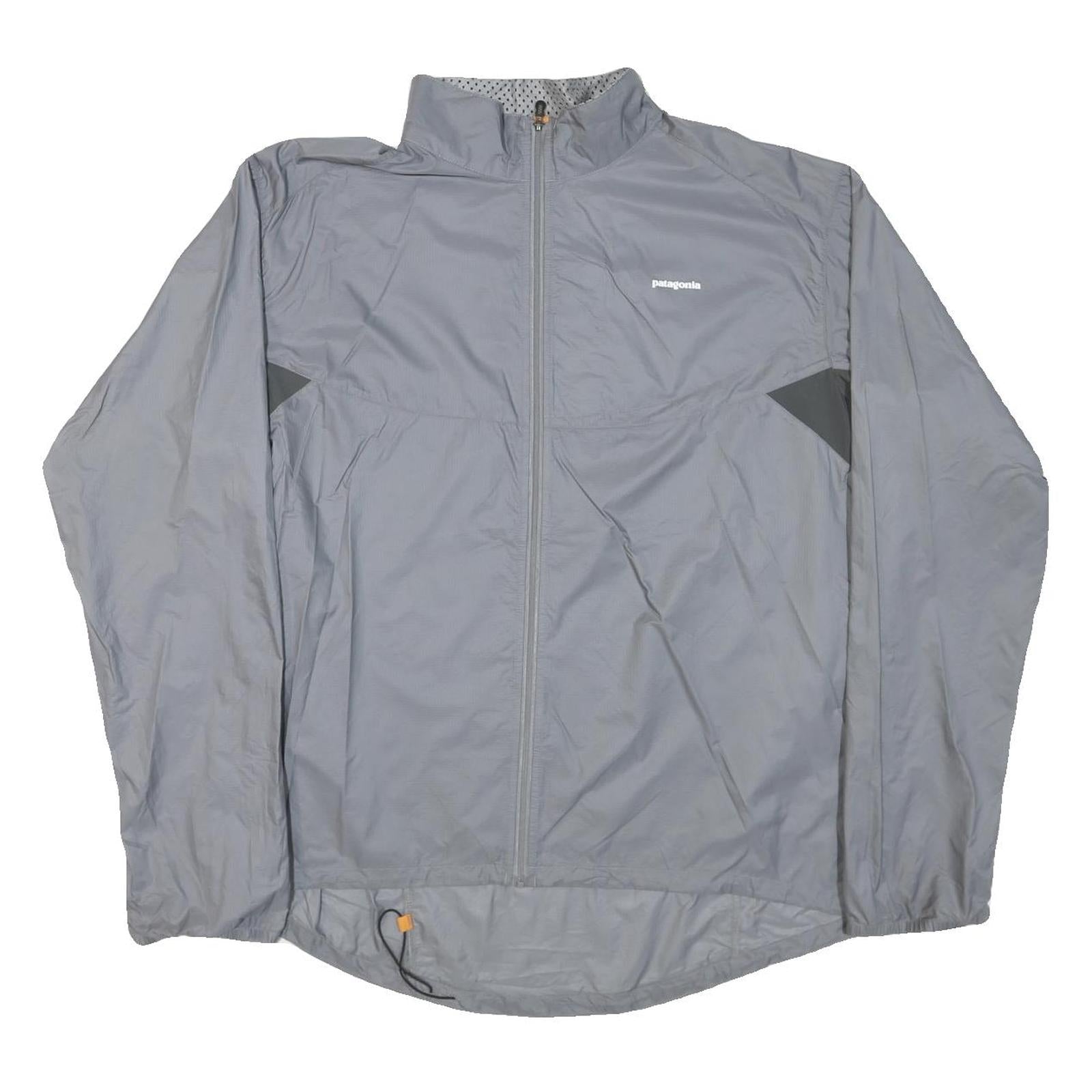 PATAGONIA Mens Grey & Dark Grey Windbreaker Jacket XL Nylon Zip Lightweight Refurbished - N/A refurbished available on Cerqular